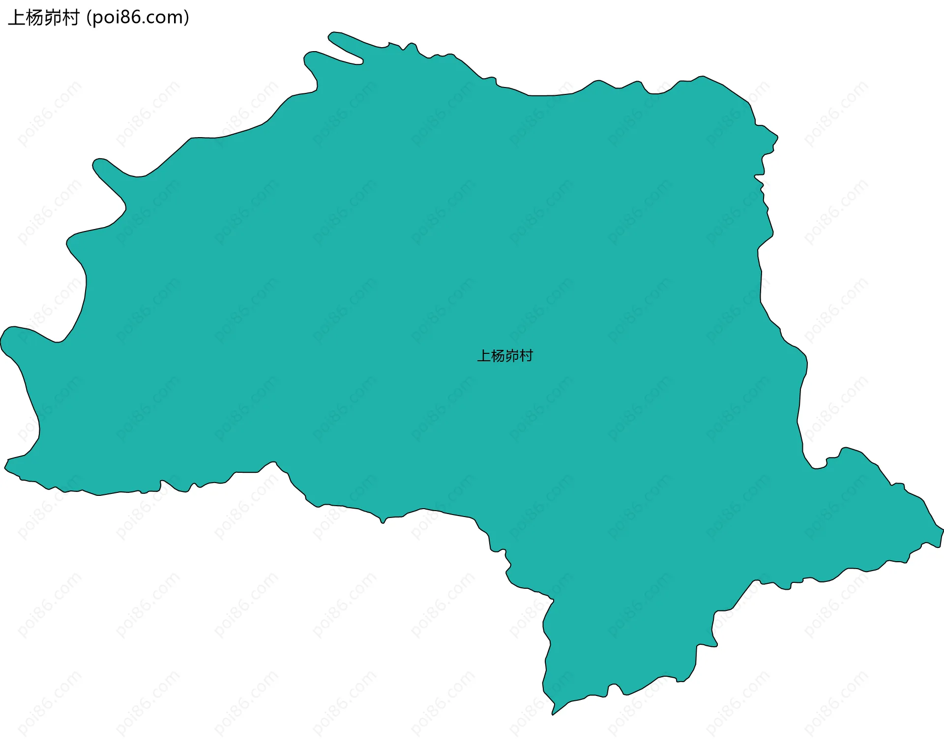 上杨峁村边界地图