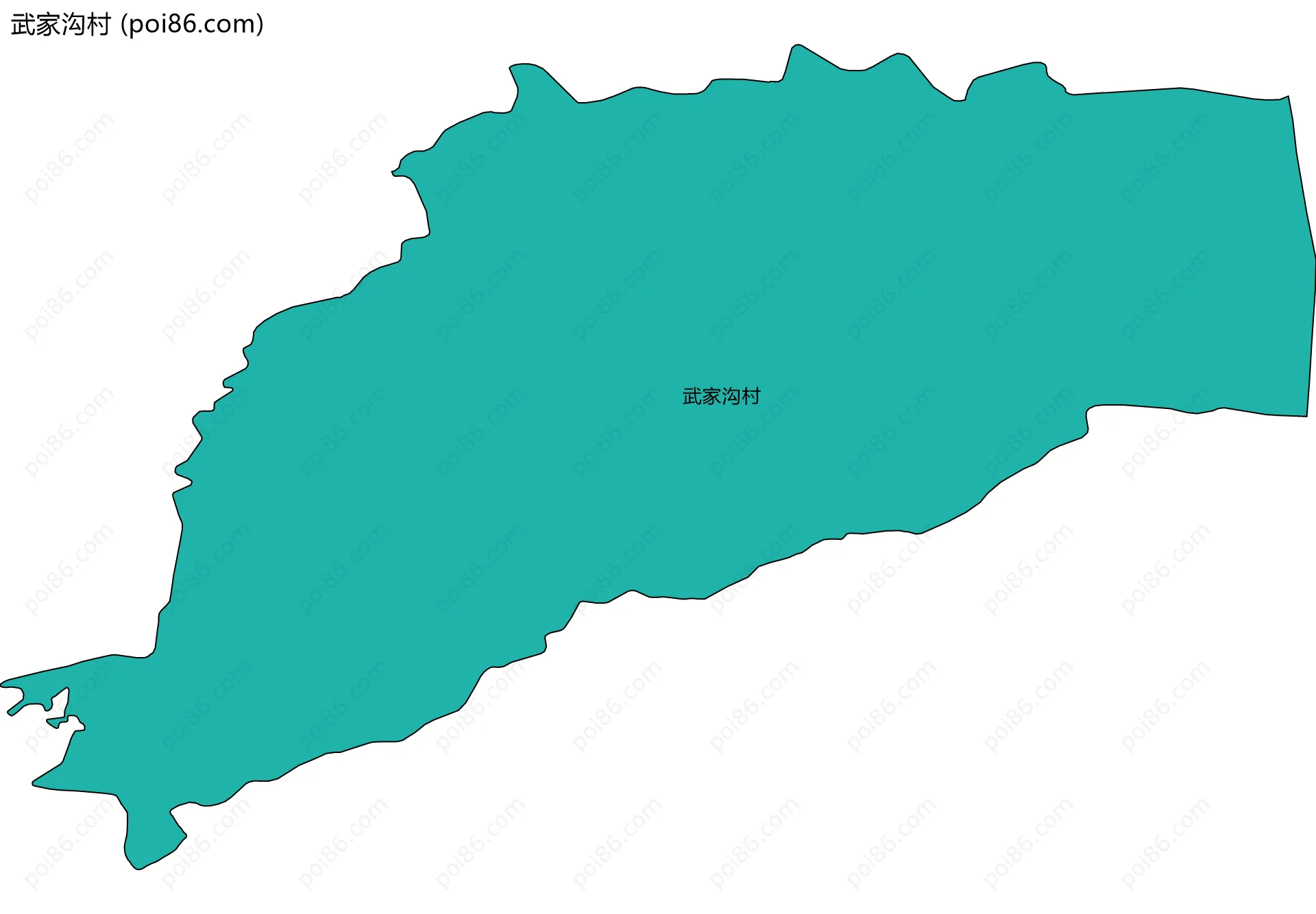 武家沟村边界地图