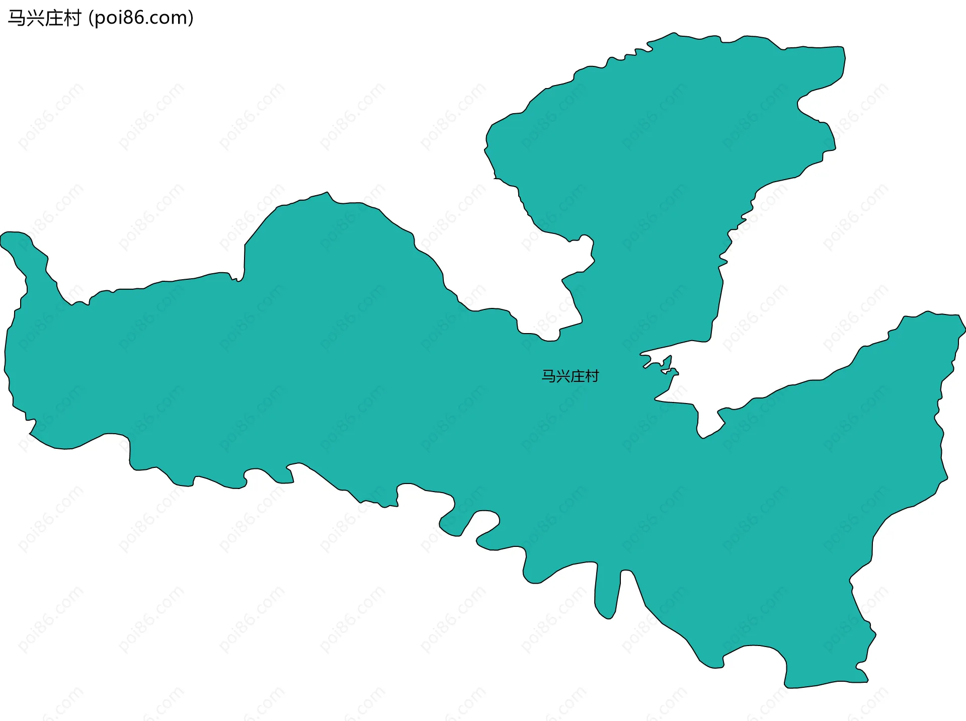 马兴庄村边界地图