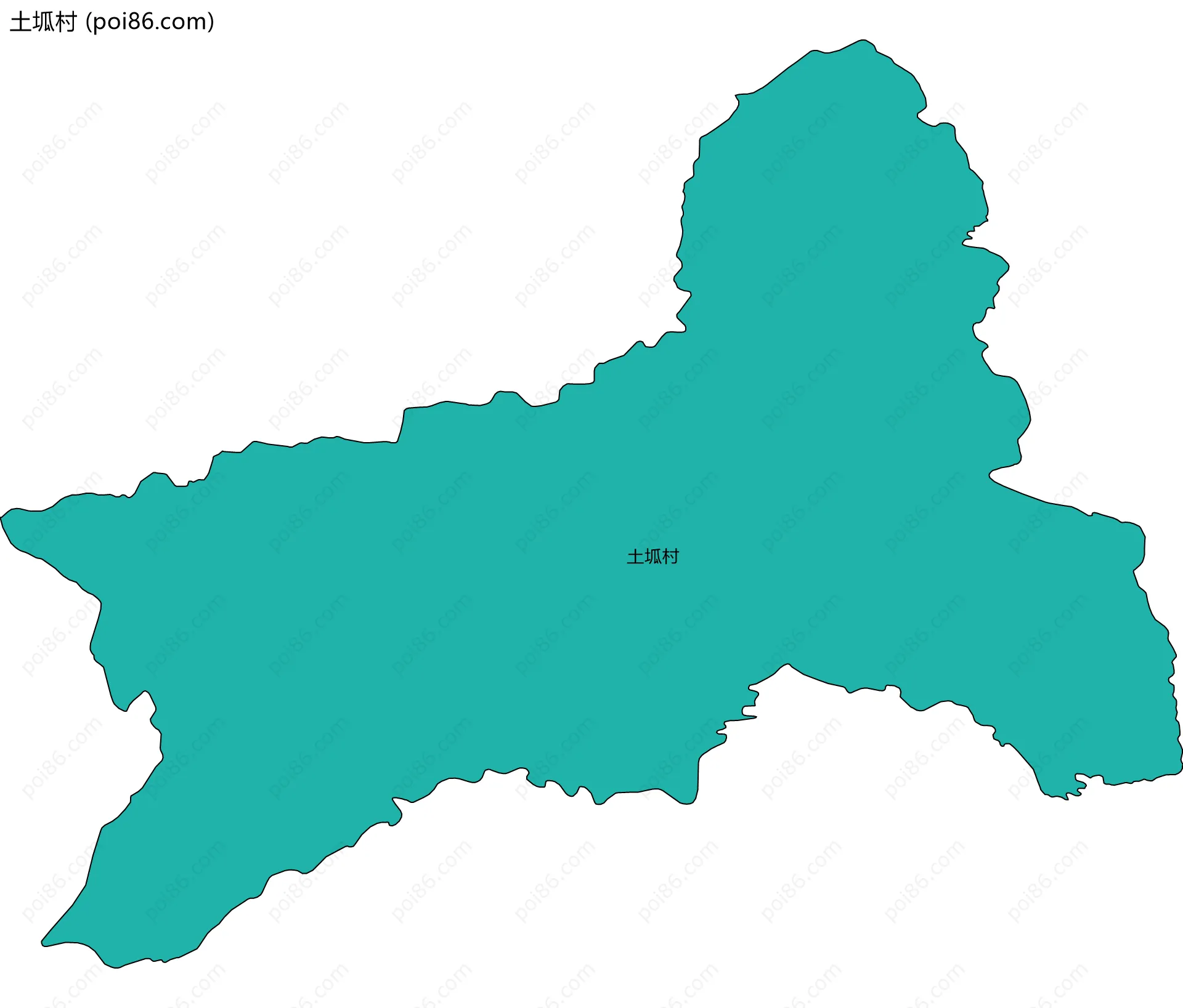 土坬村边界地图