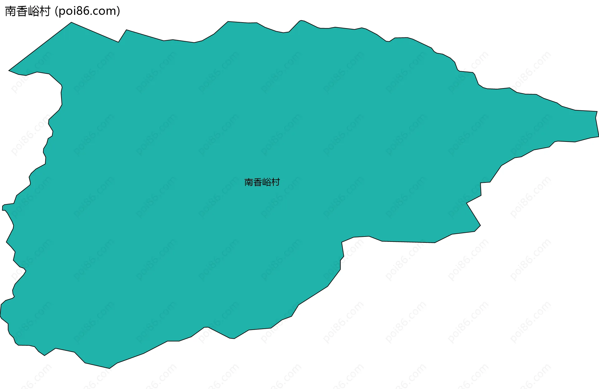 南香峪村边界地图