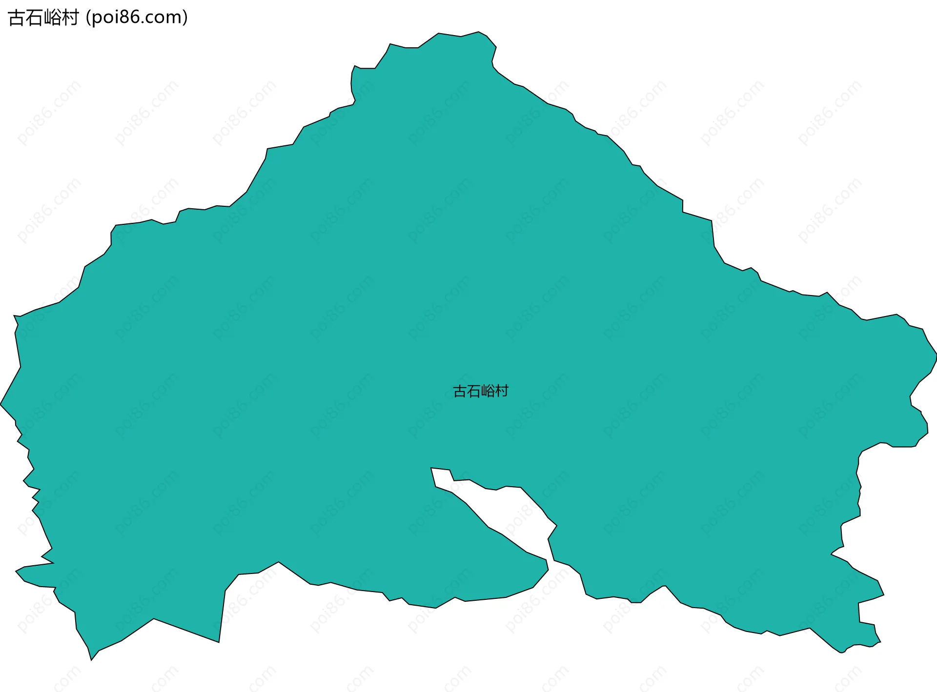 古石峪村边界地图