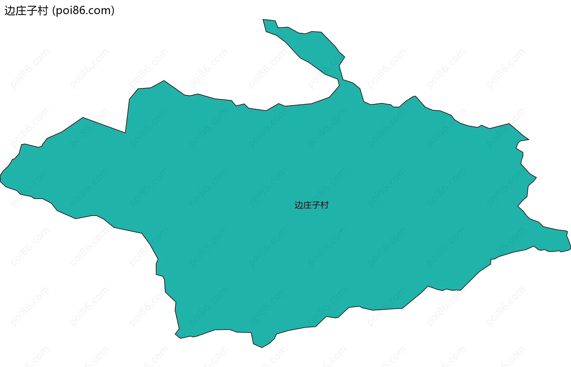 边庄子村边界地图