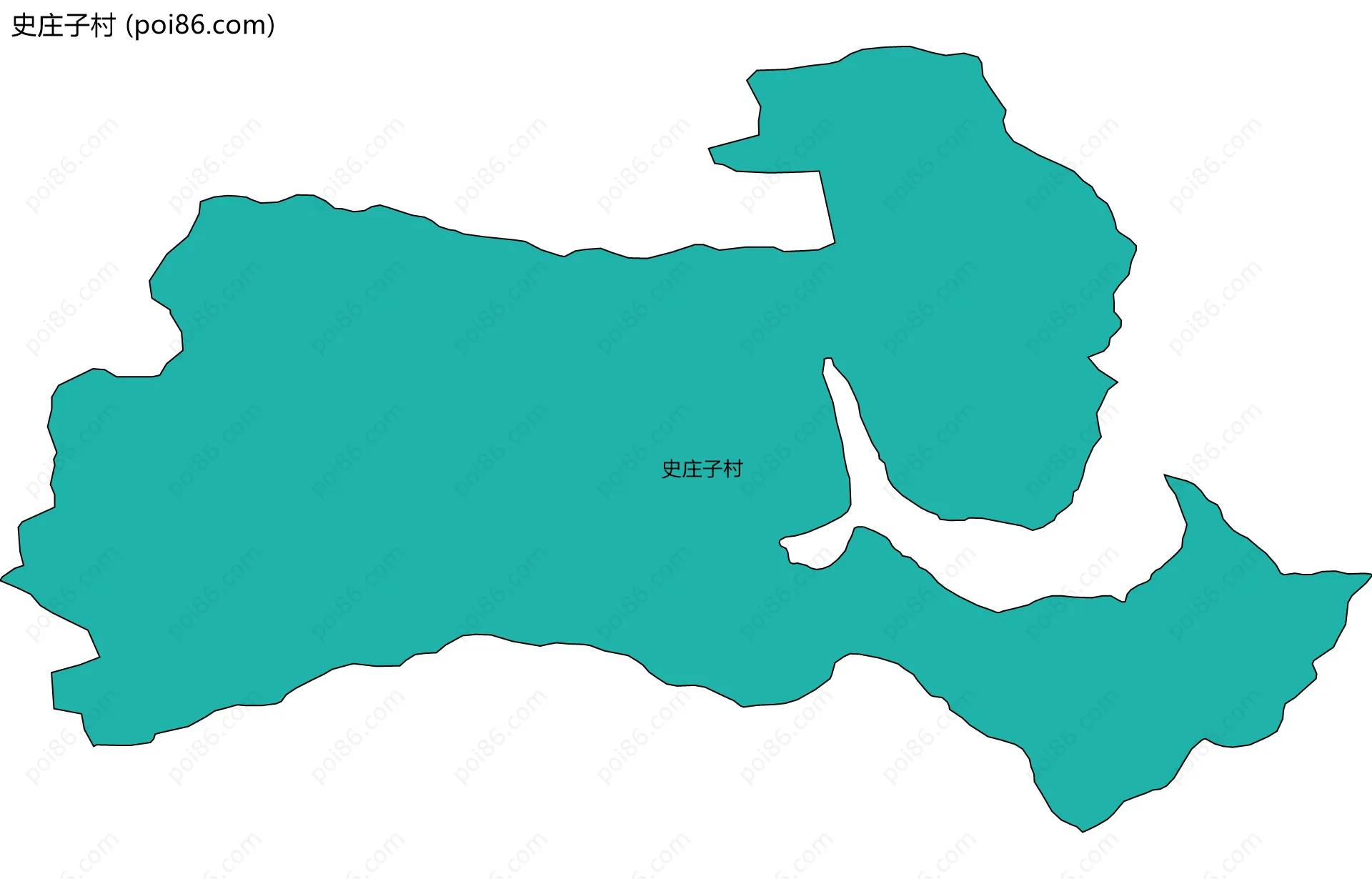 史庄子村边界地图