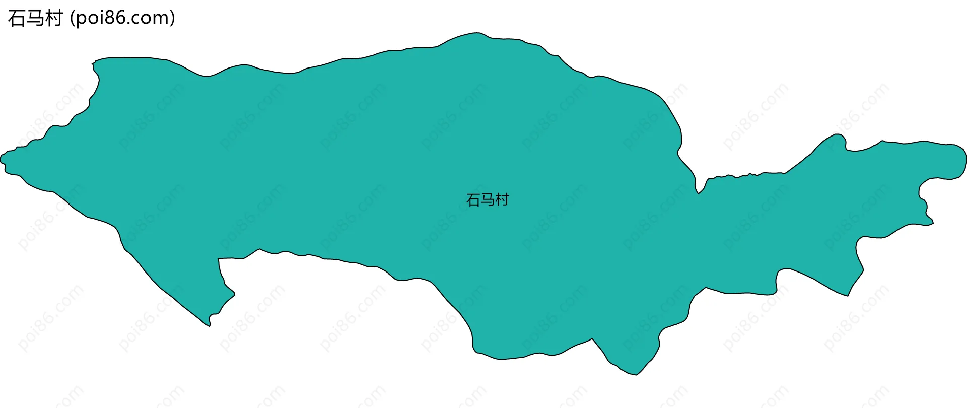 石马村边界地图