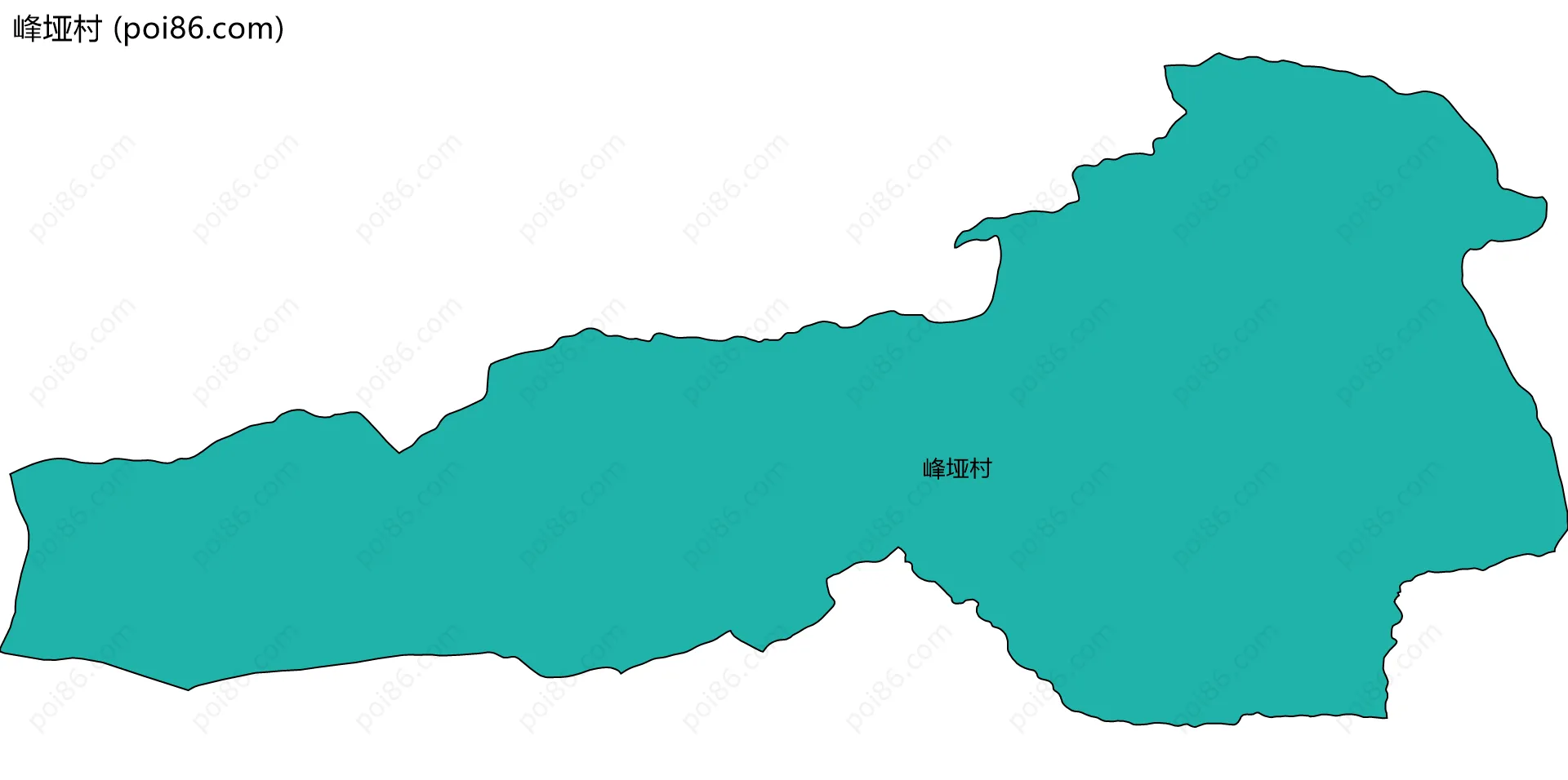 峰垭村边界地图