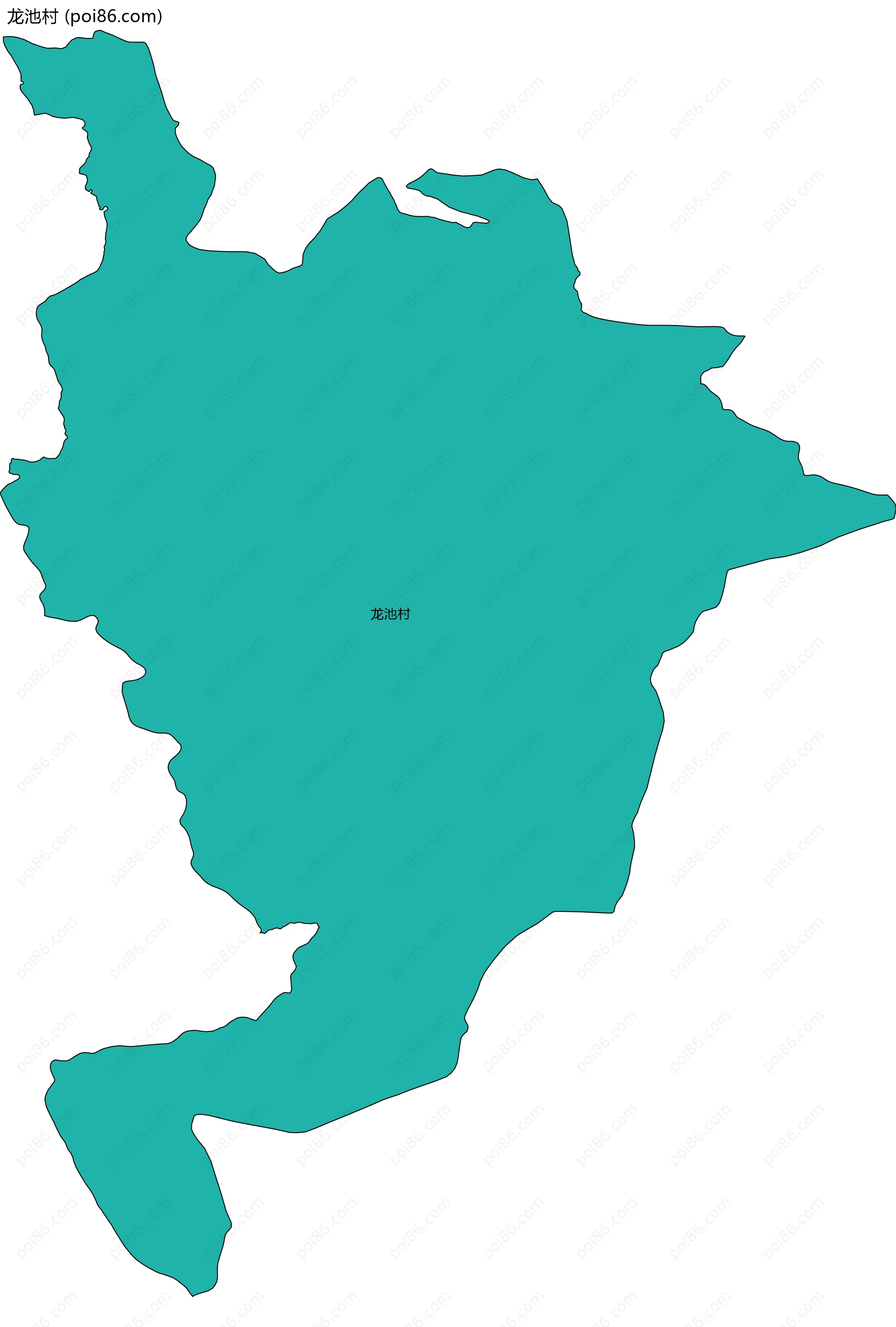 龙池村边界地图