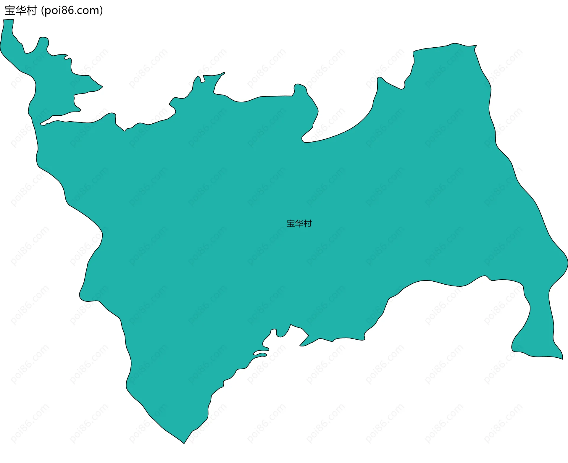 宝华村边界地图