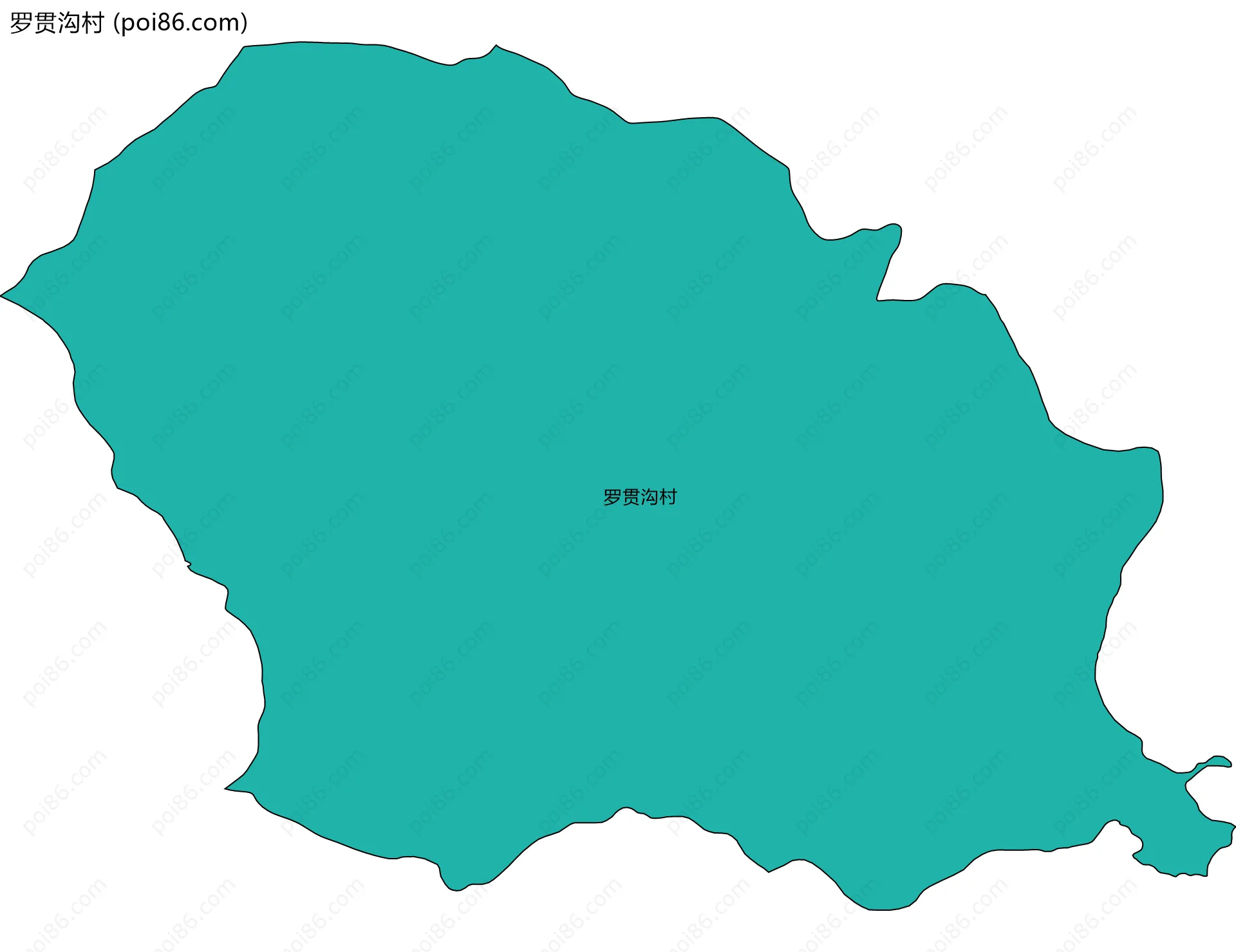 罗贯沟村边界地图