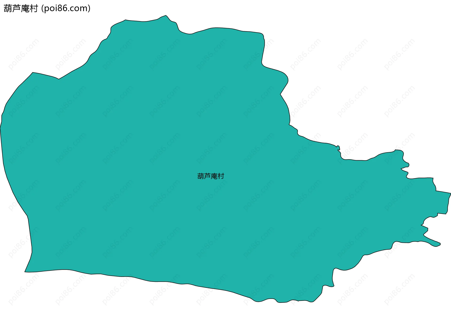 葫芦庵村边界地图