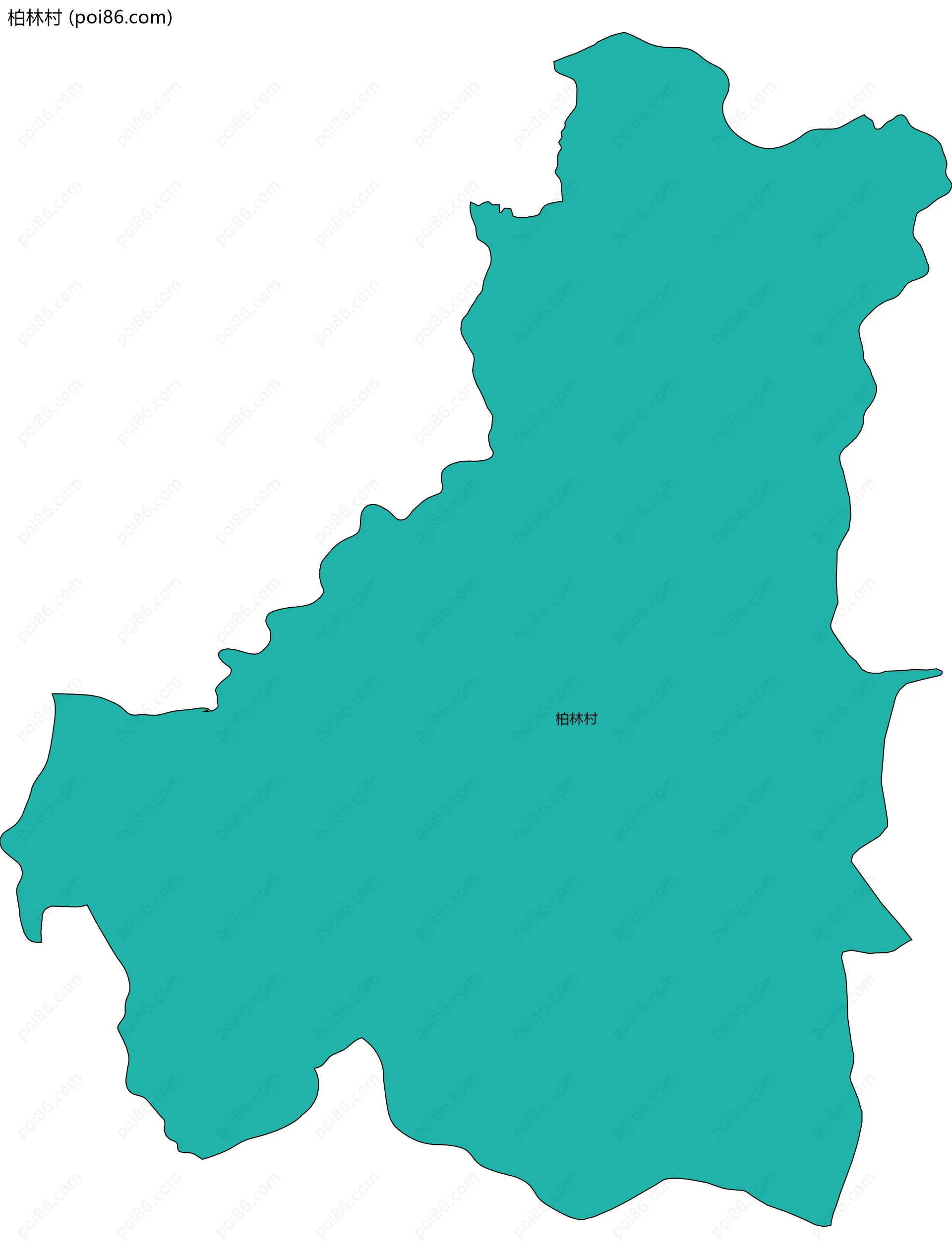 柏林村边界地图