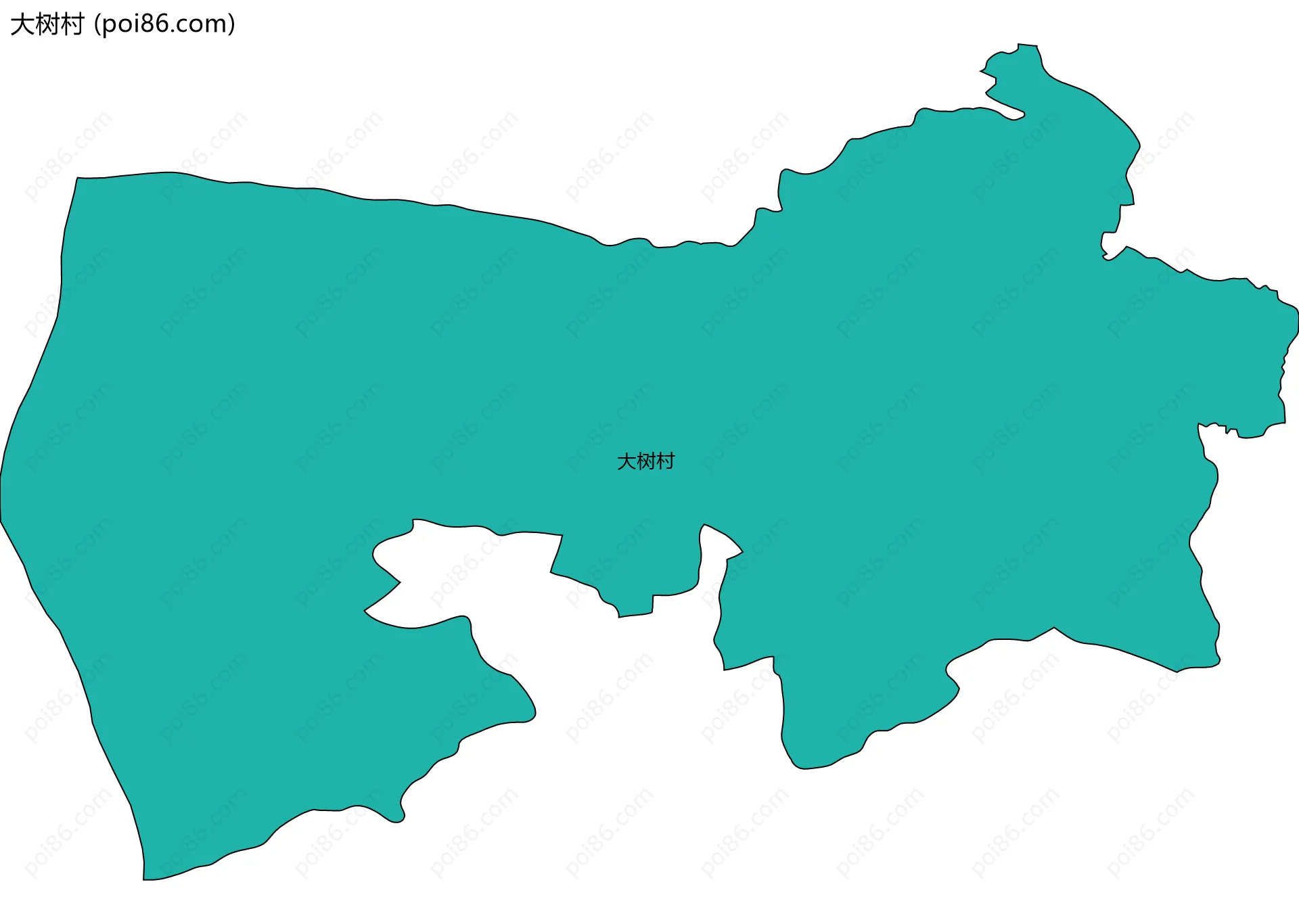 大树村边界地图
