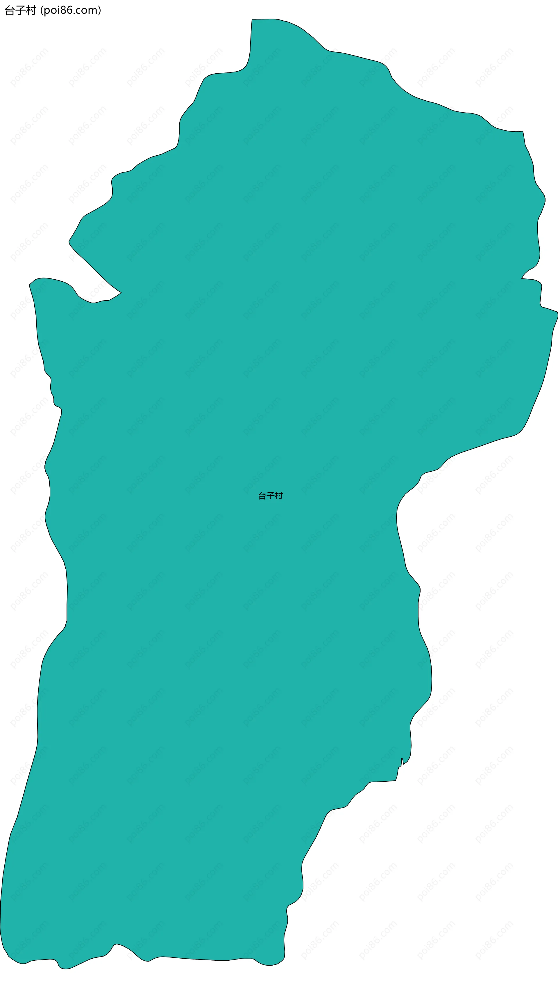 台子村边界地图