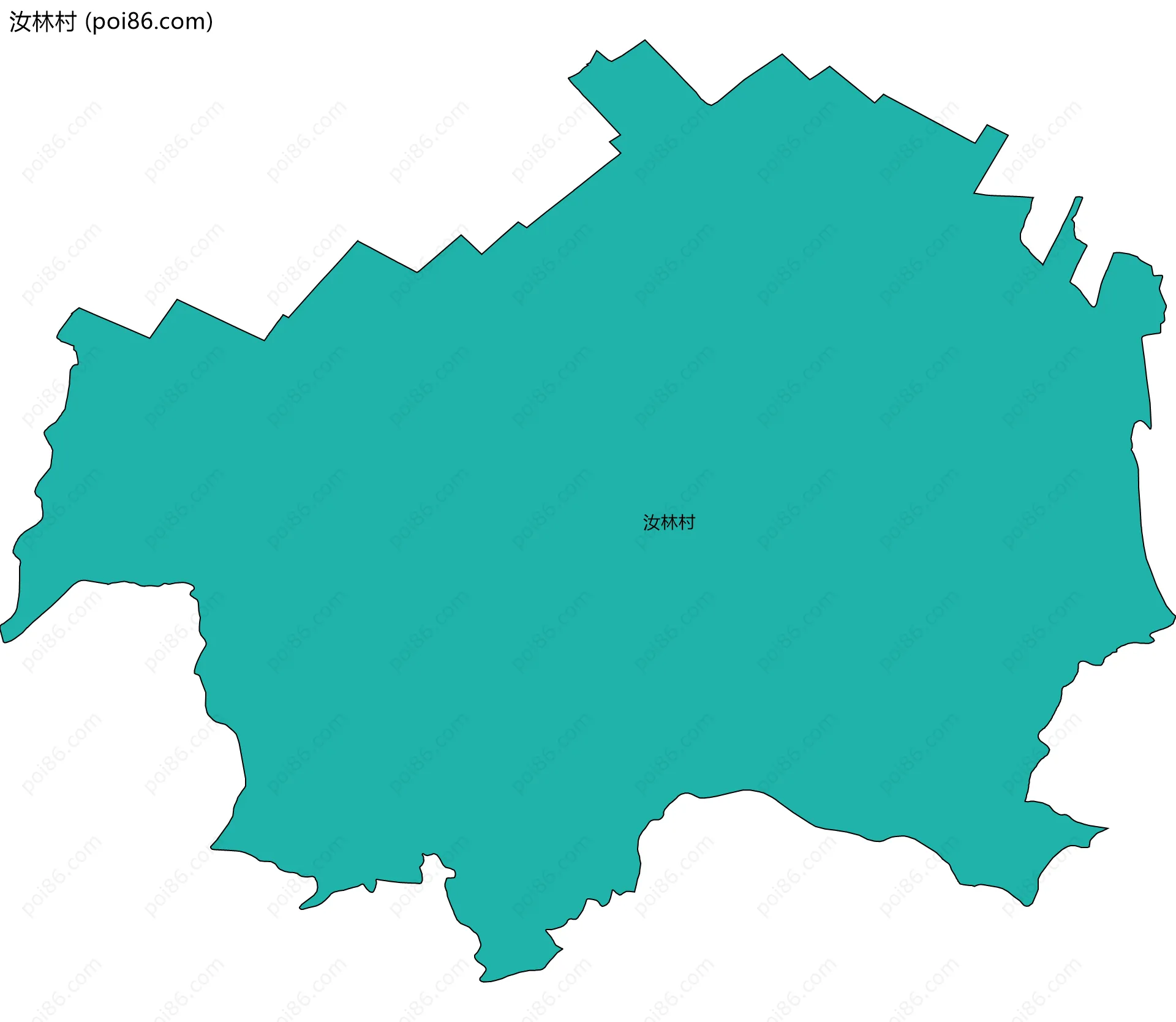 汝林村边界地图