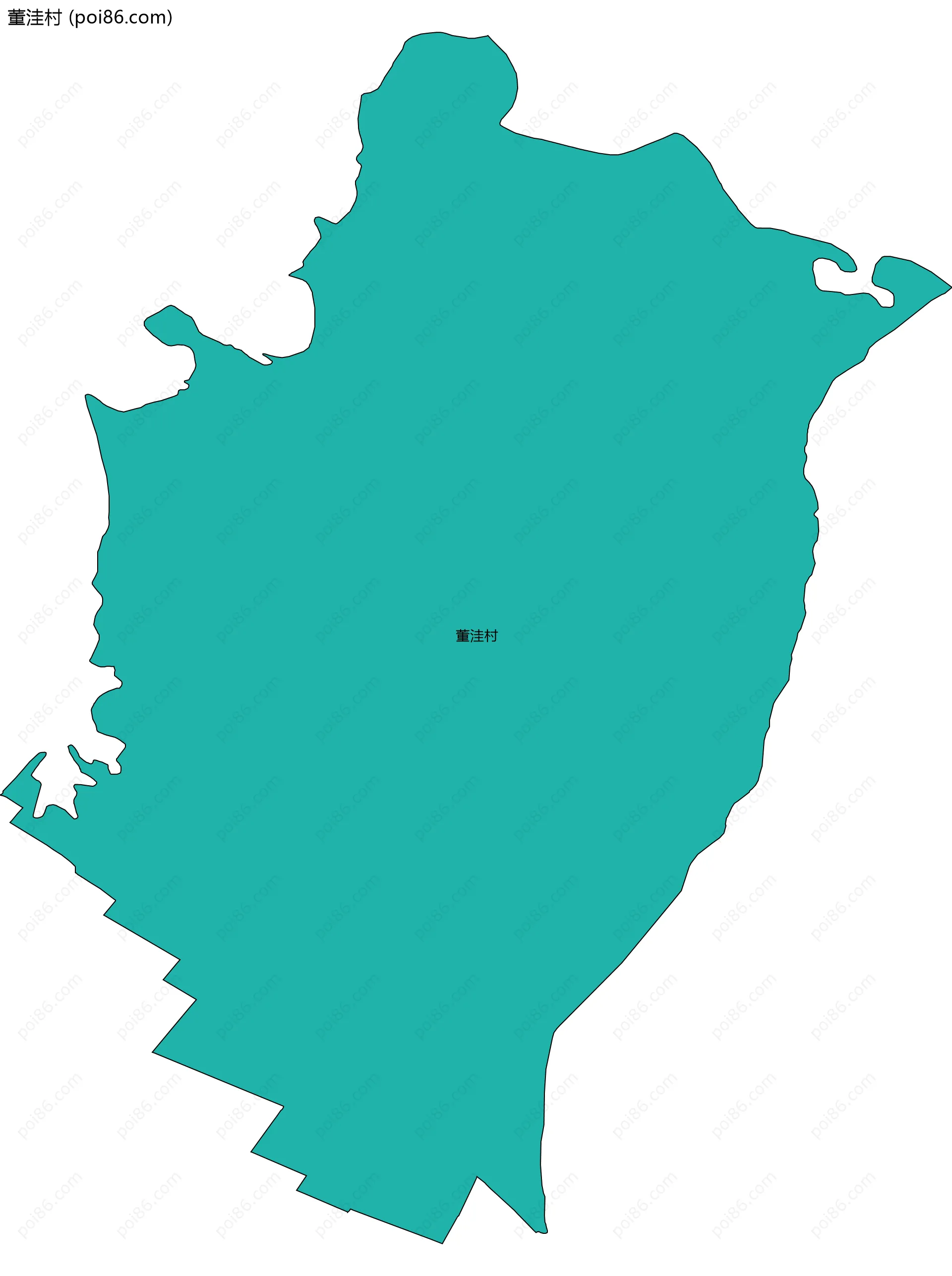 董洼村边界地图