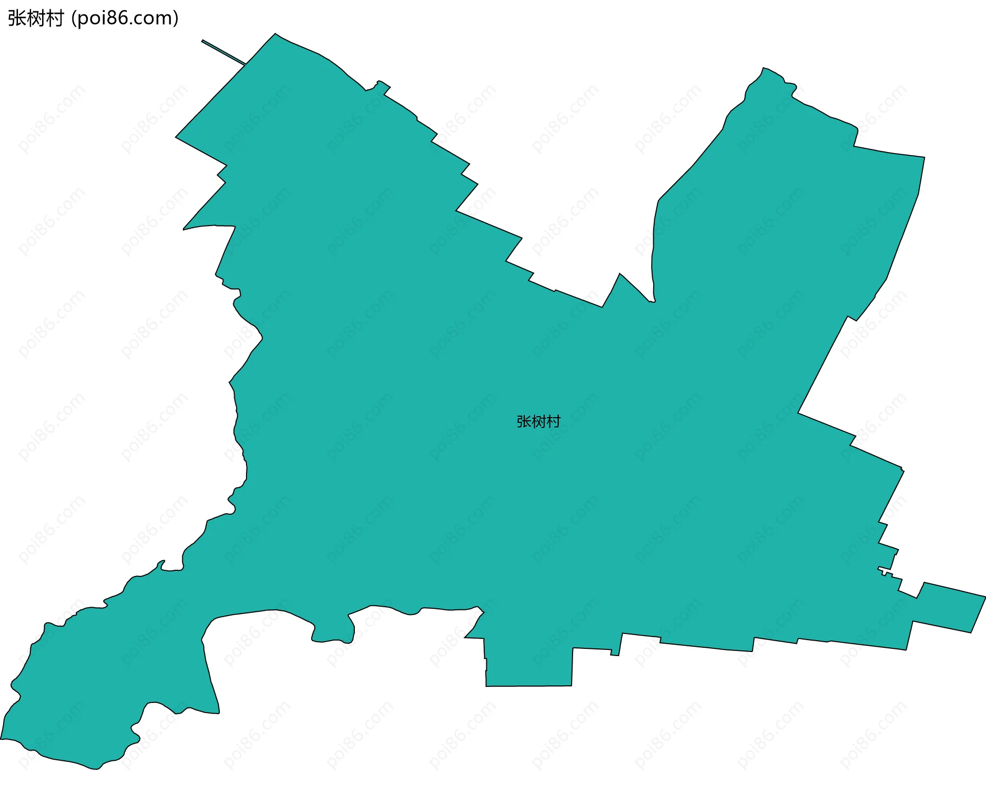 张树村边界地图
