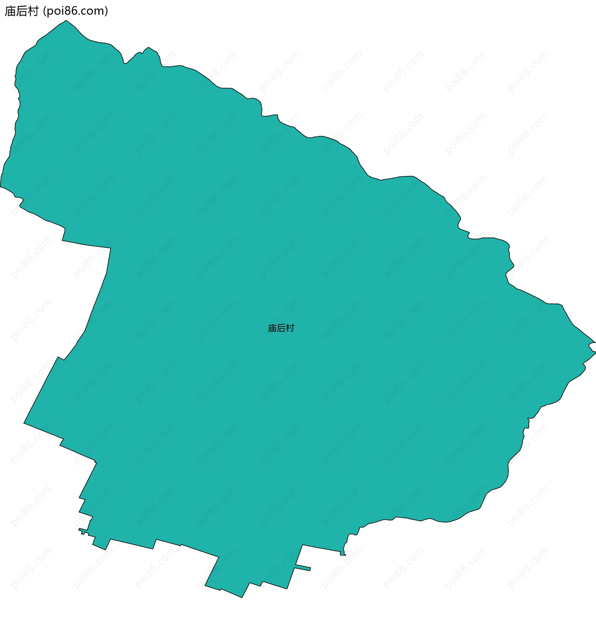 庙后村边界地图