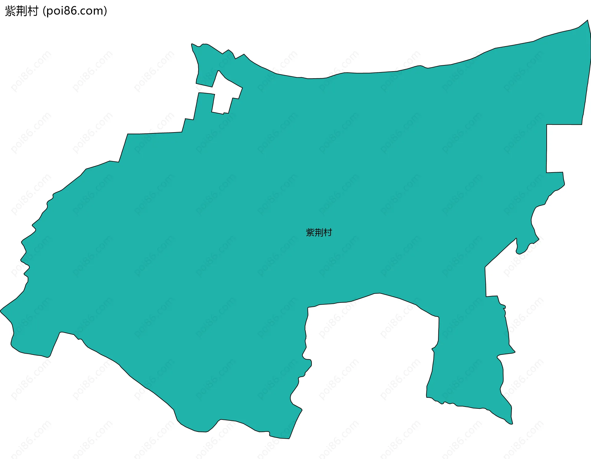 紫荆村边界地图