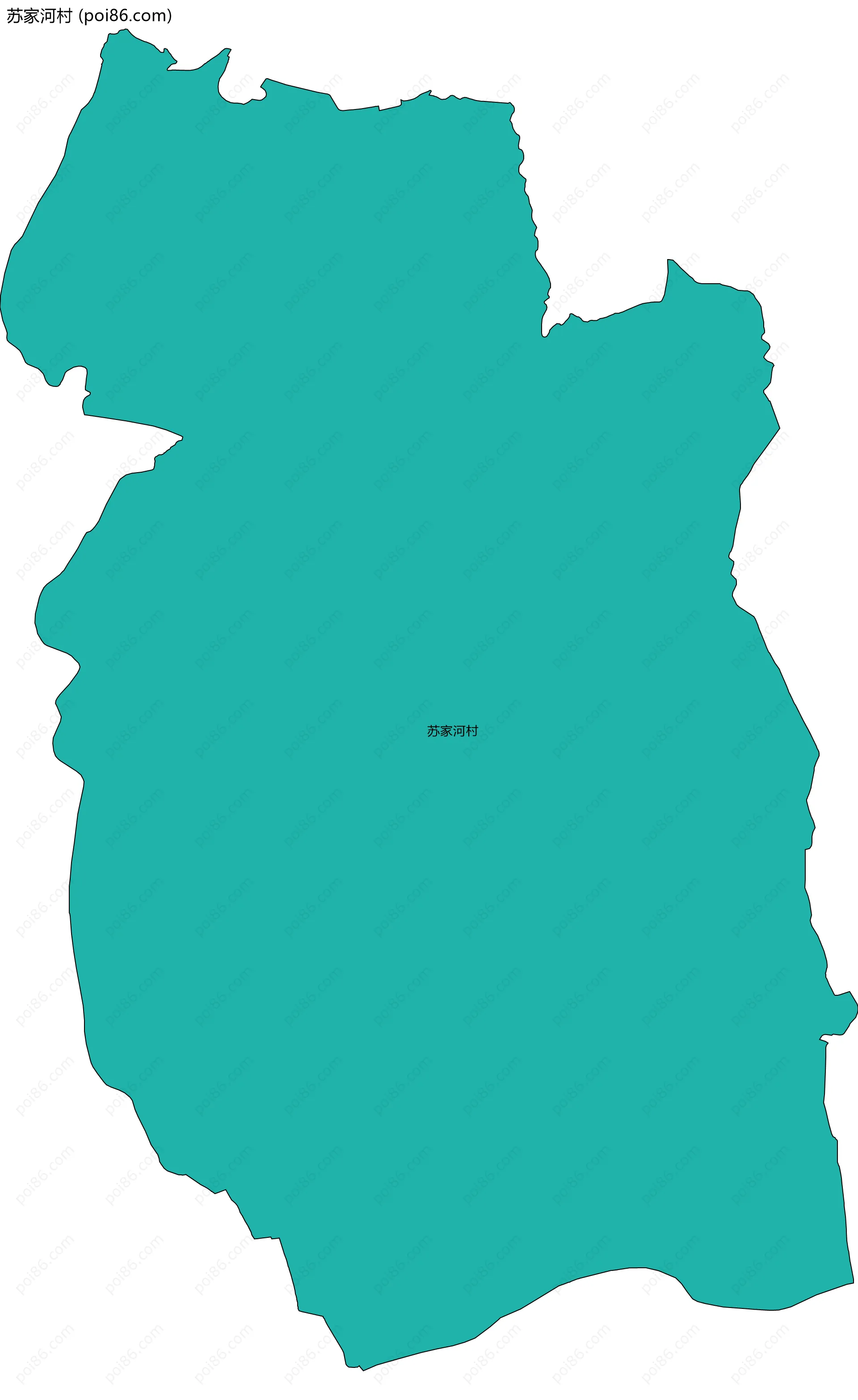 苏家河村边界地图