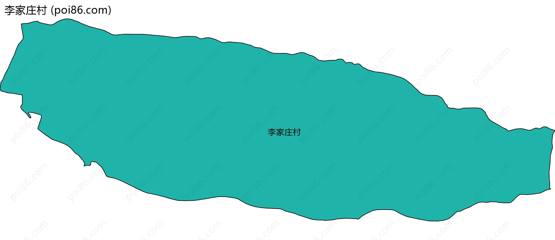 李家庄村边界地图