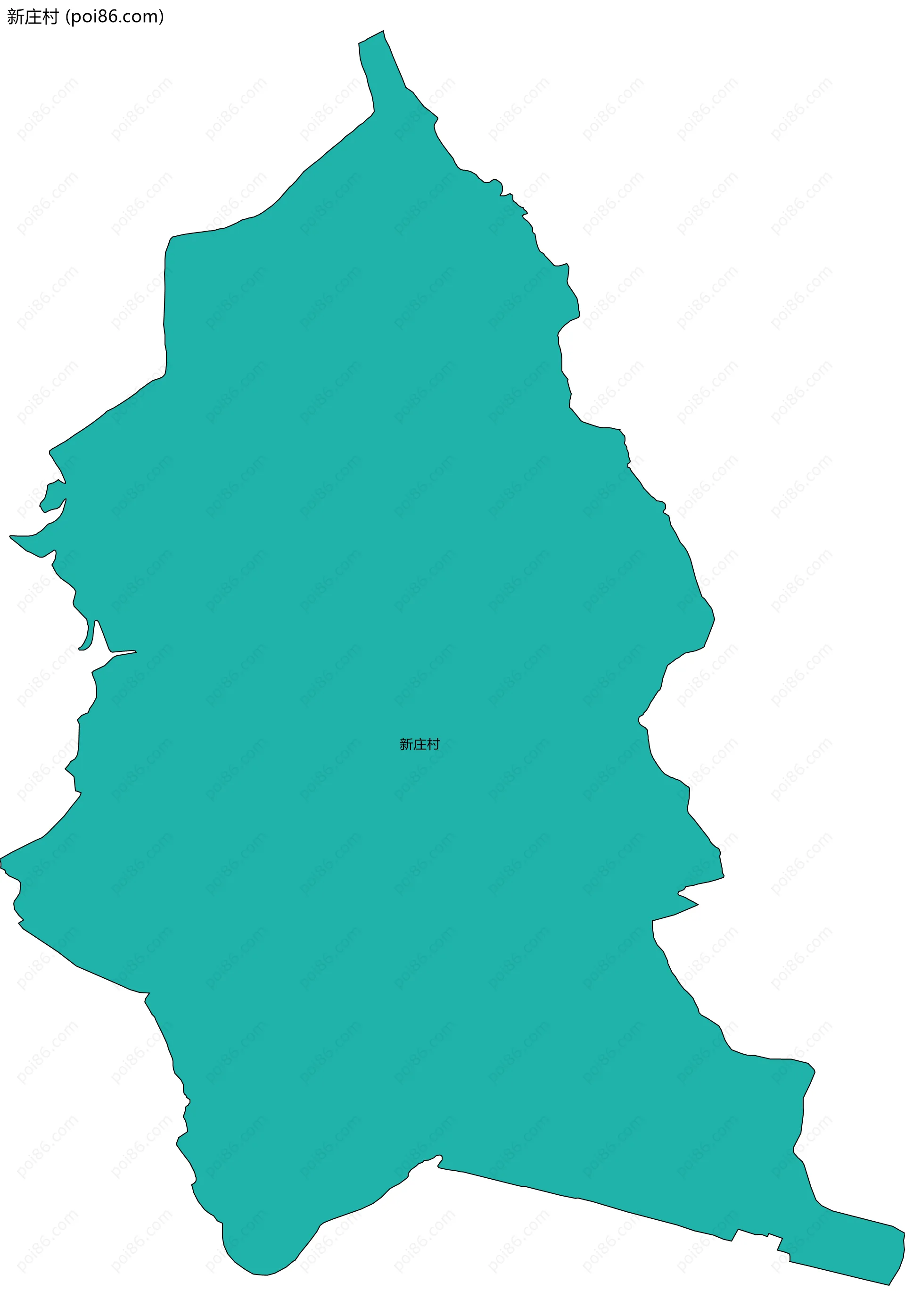 新庄村边界地图