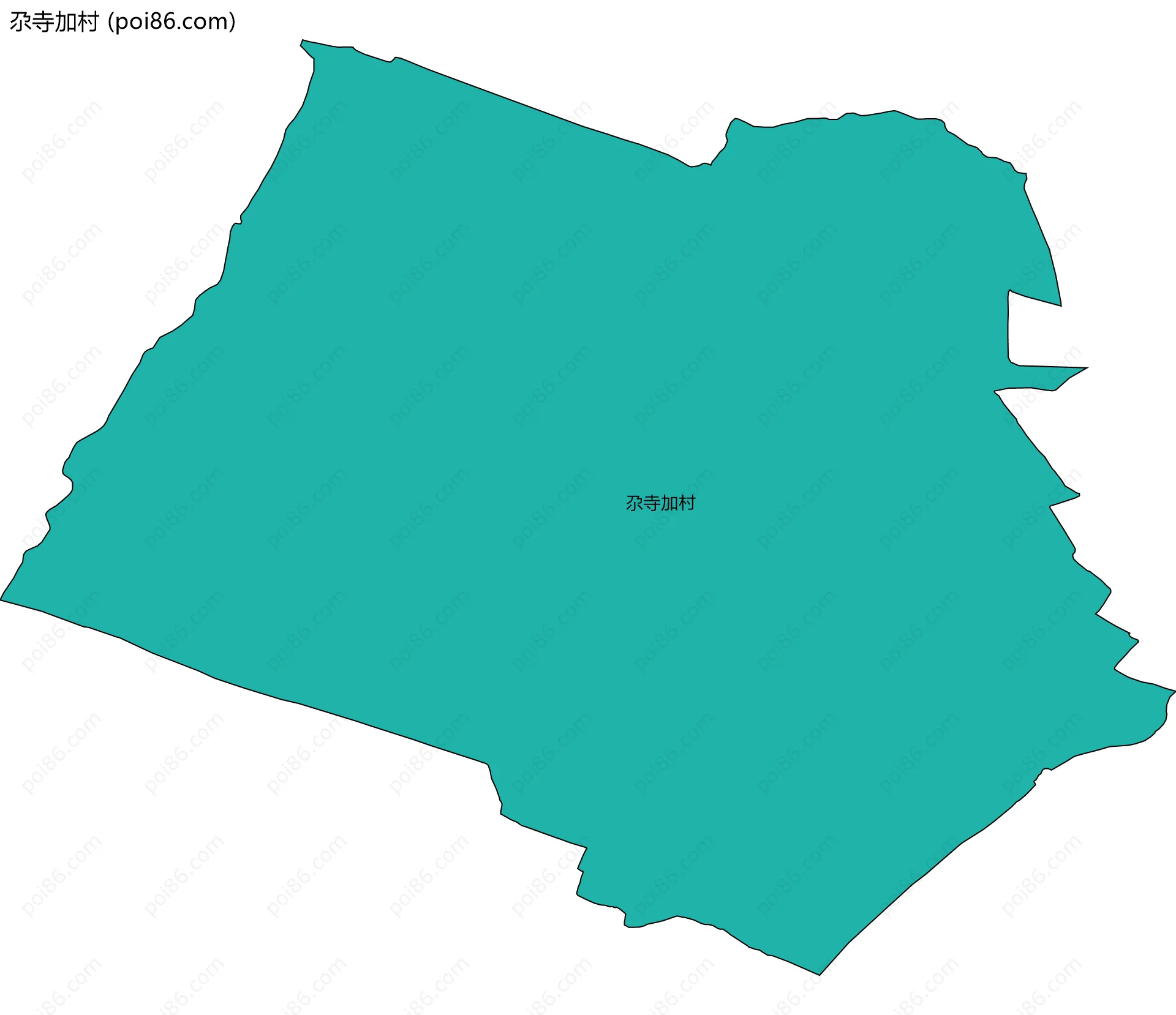 尕寺加村边界地图