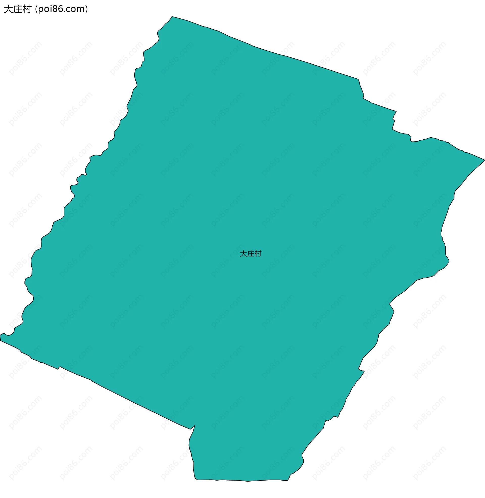大庄村边界地图