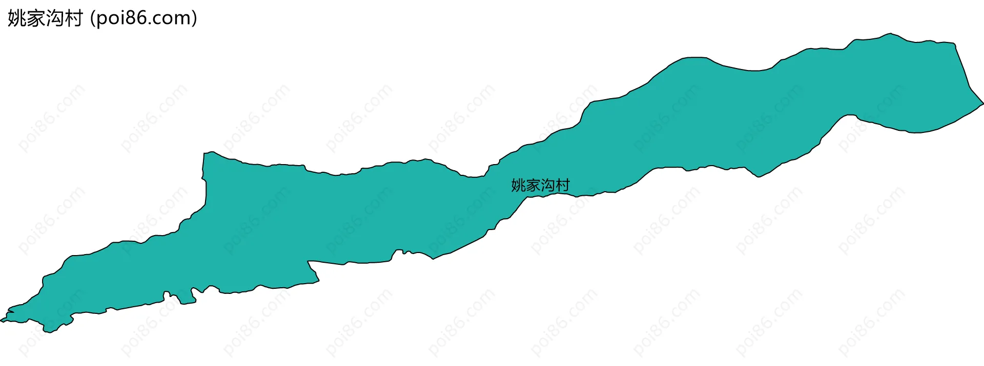 姚家沟村边界地图