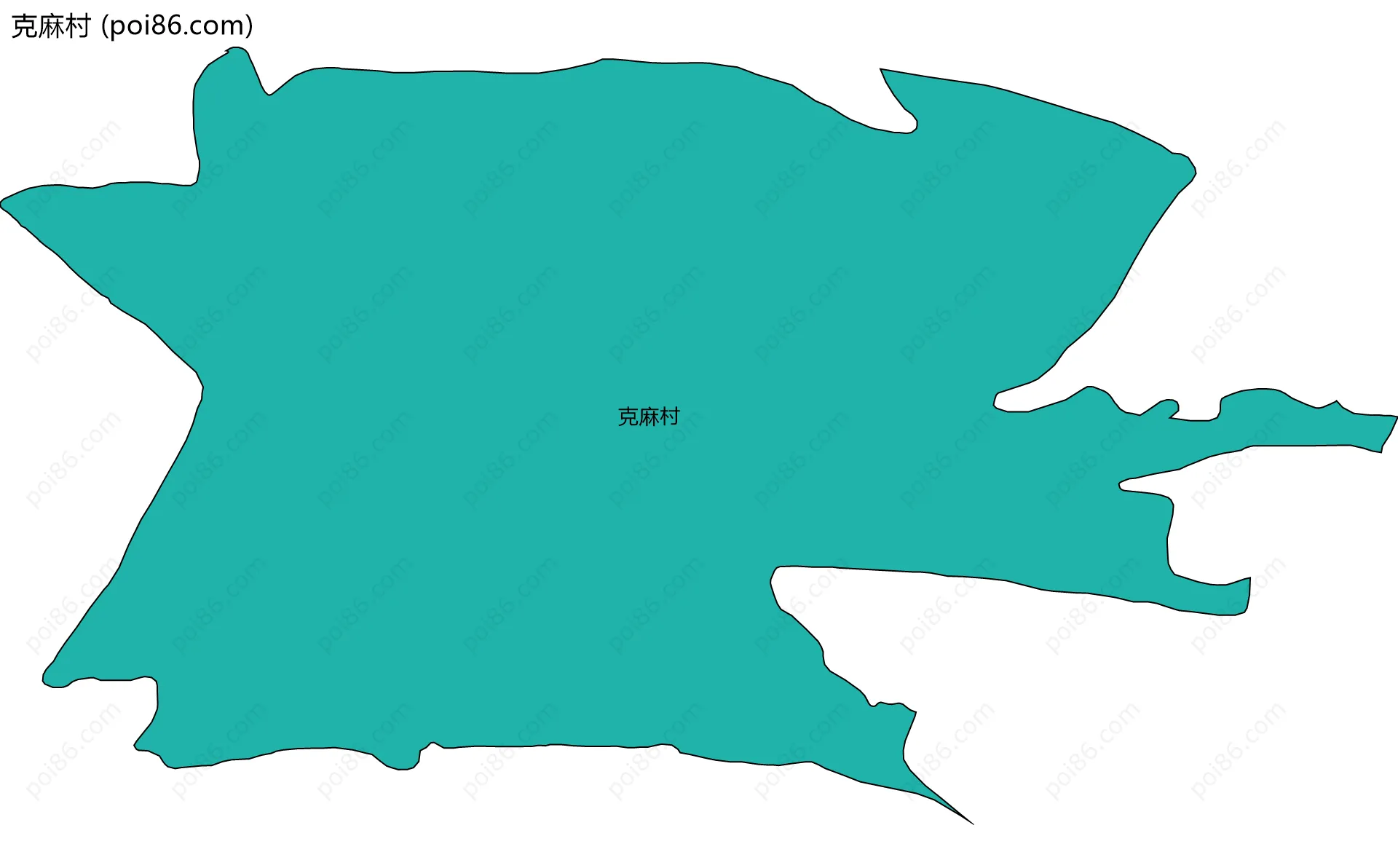 克麻村边界地图