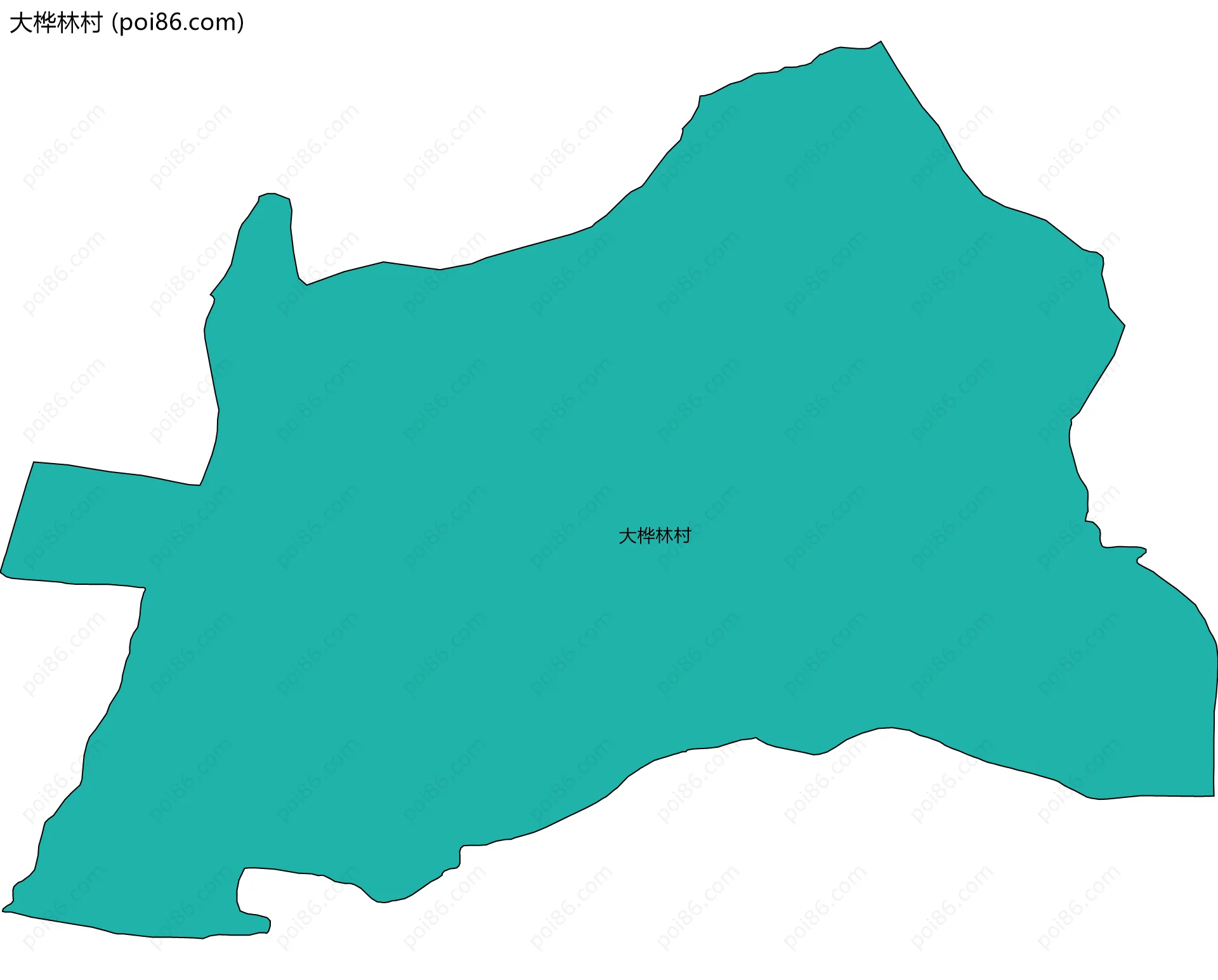 大桦林村边界地图