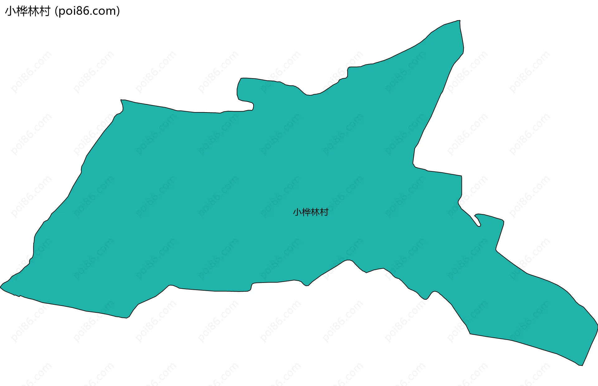 小桦林村边界地图