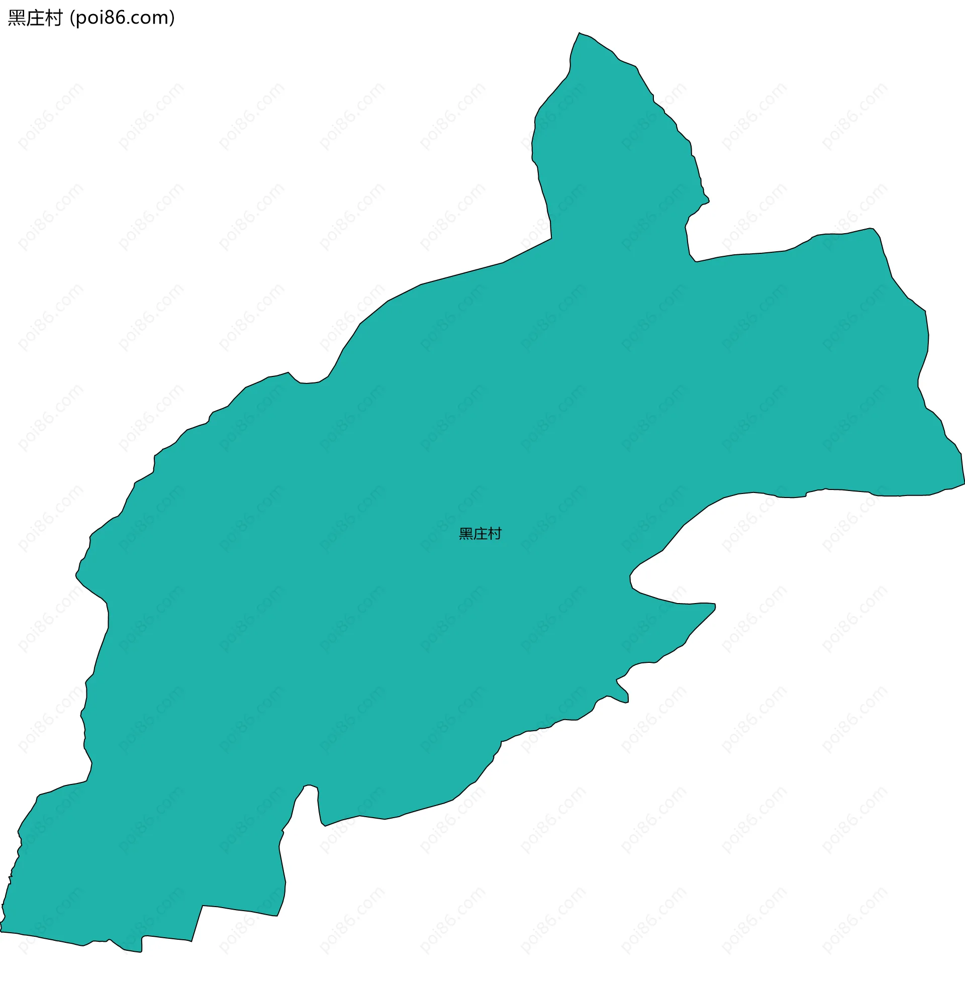 黑庄村边界地图