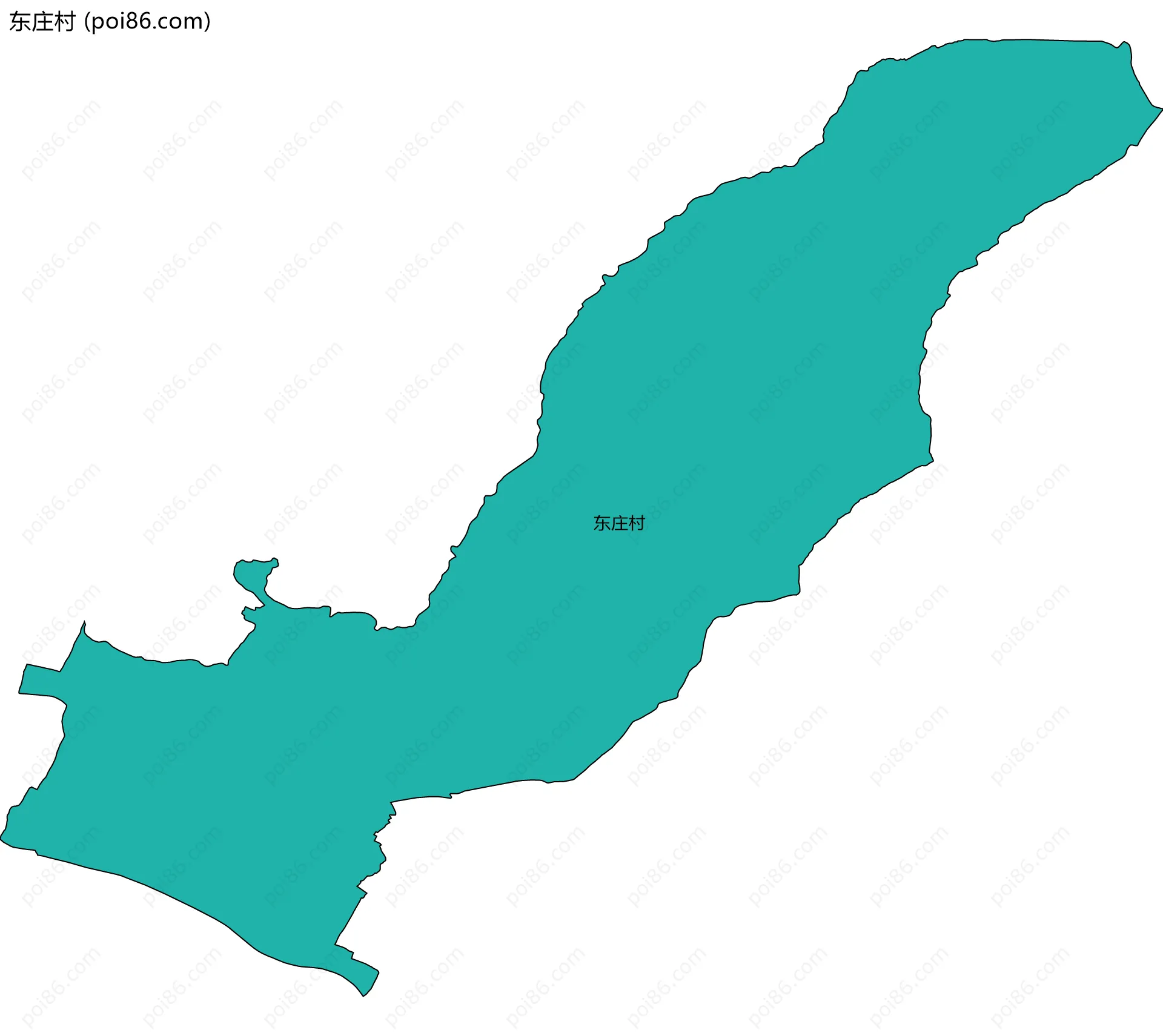 东庄村边界地图