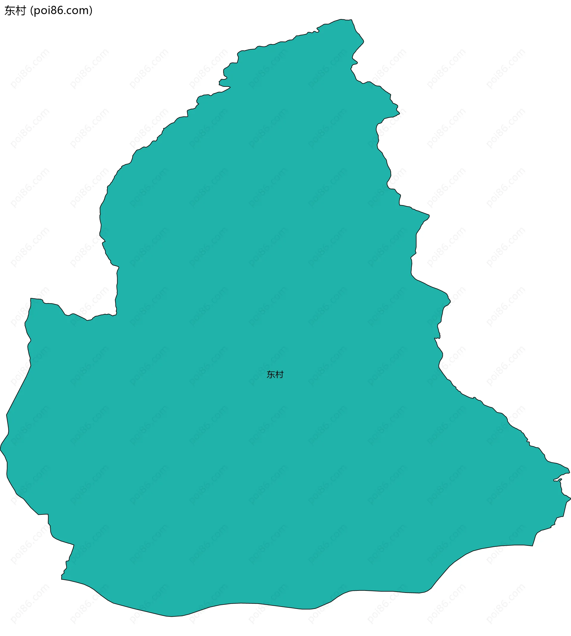 东村边界地图
