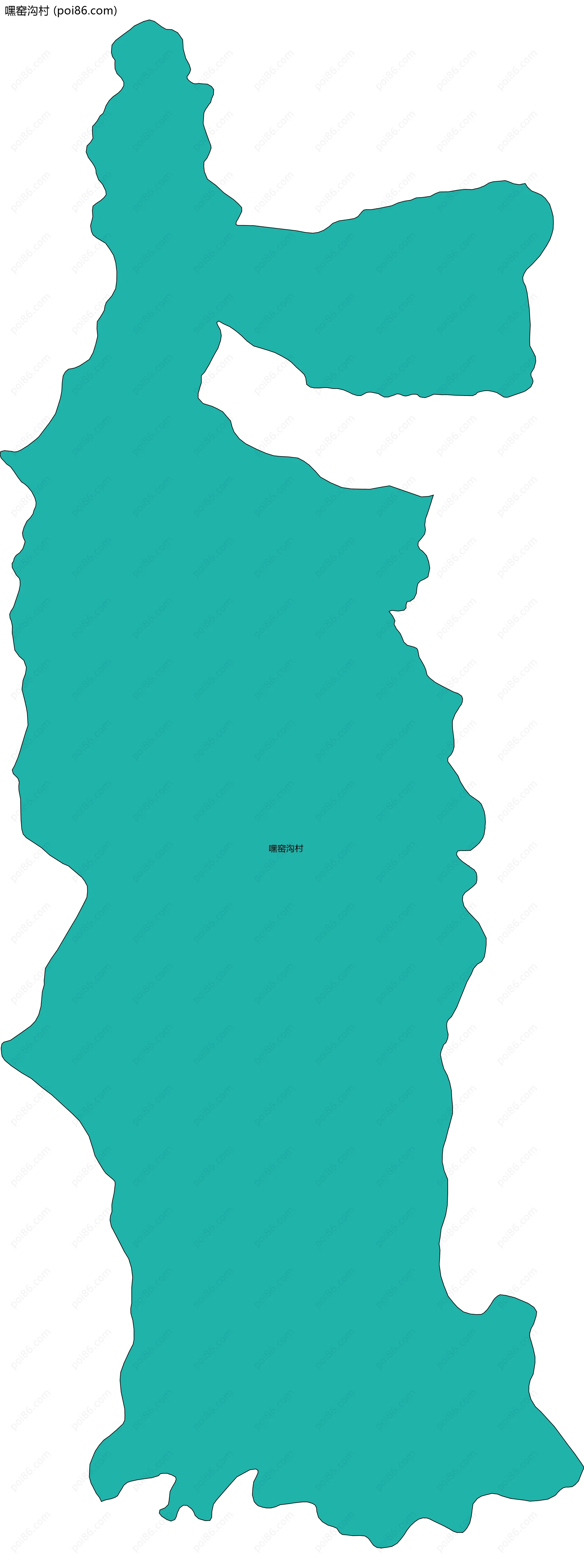 嘿窑沟村边界地图