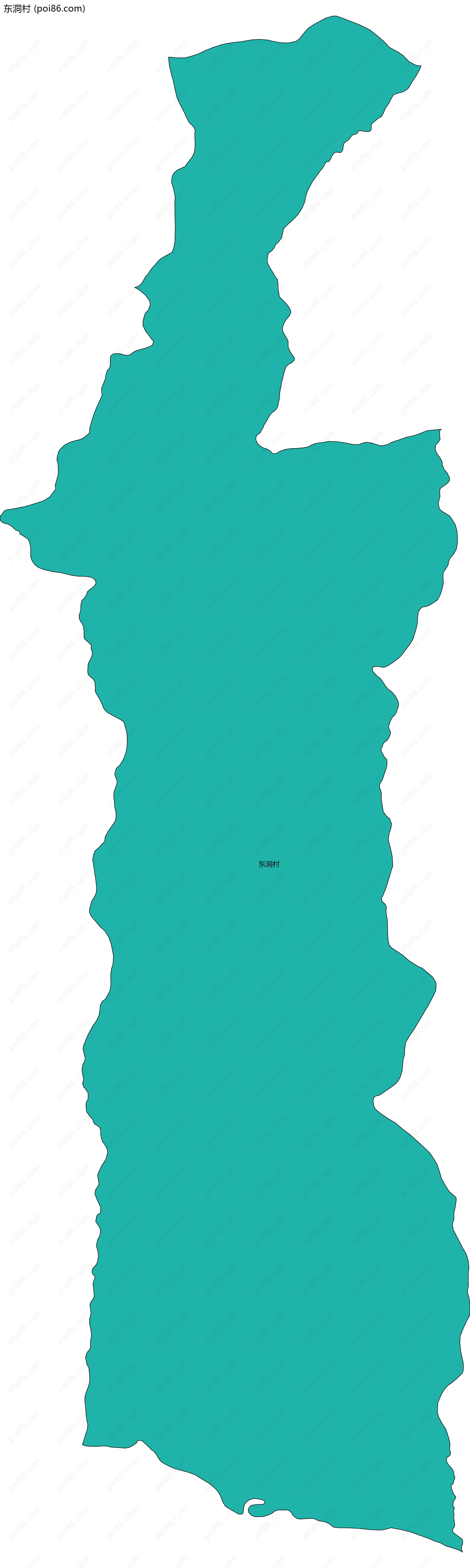 东洞村边界地图