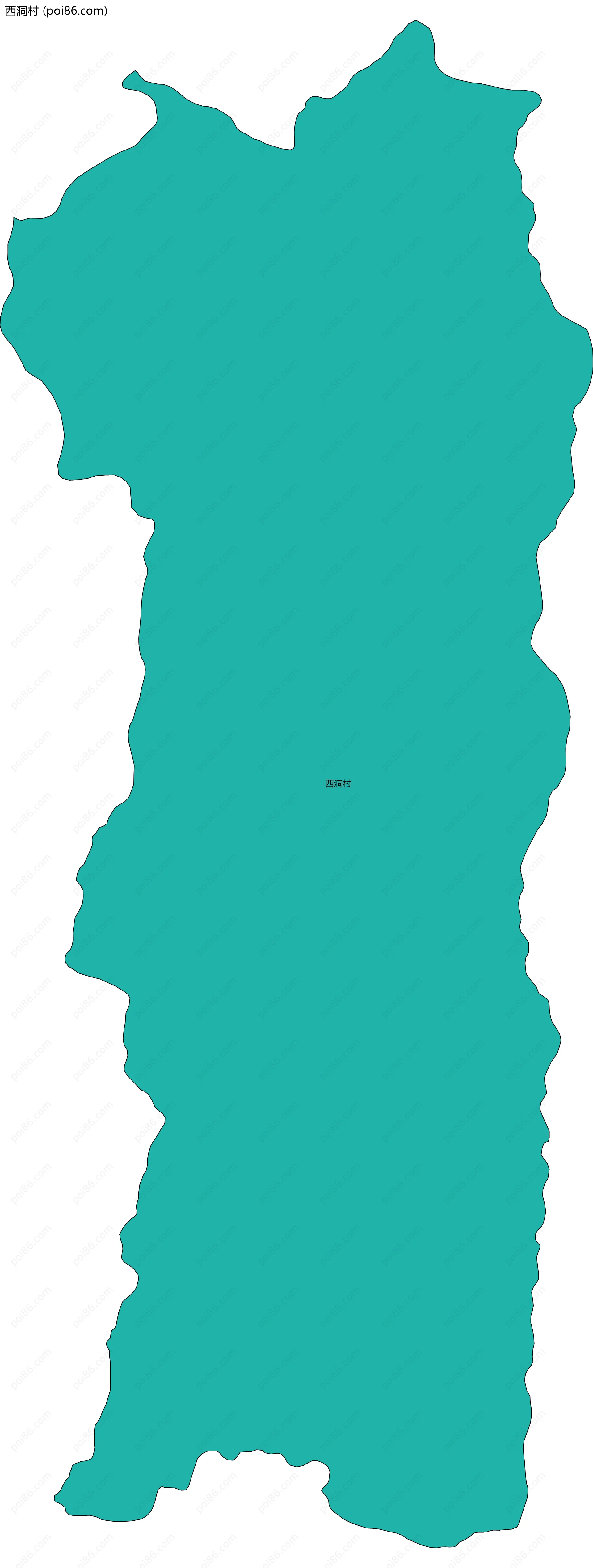 西洞村边界地图