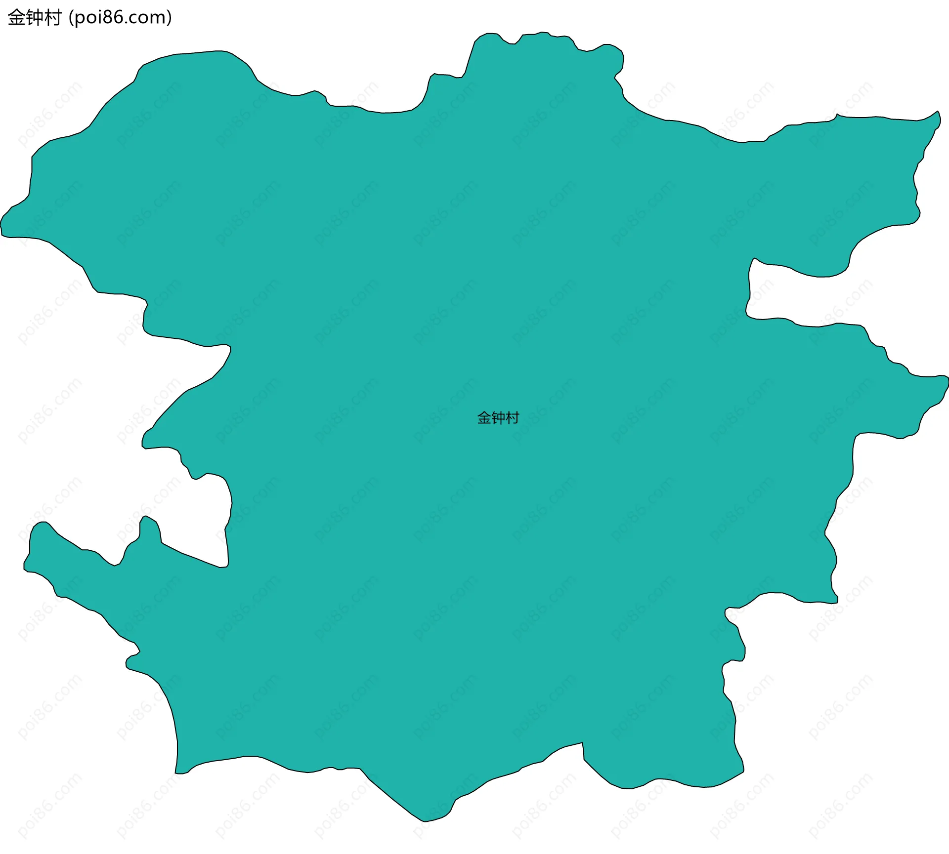 金钟村边界地图
