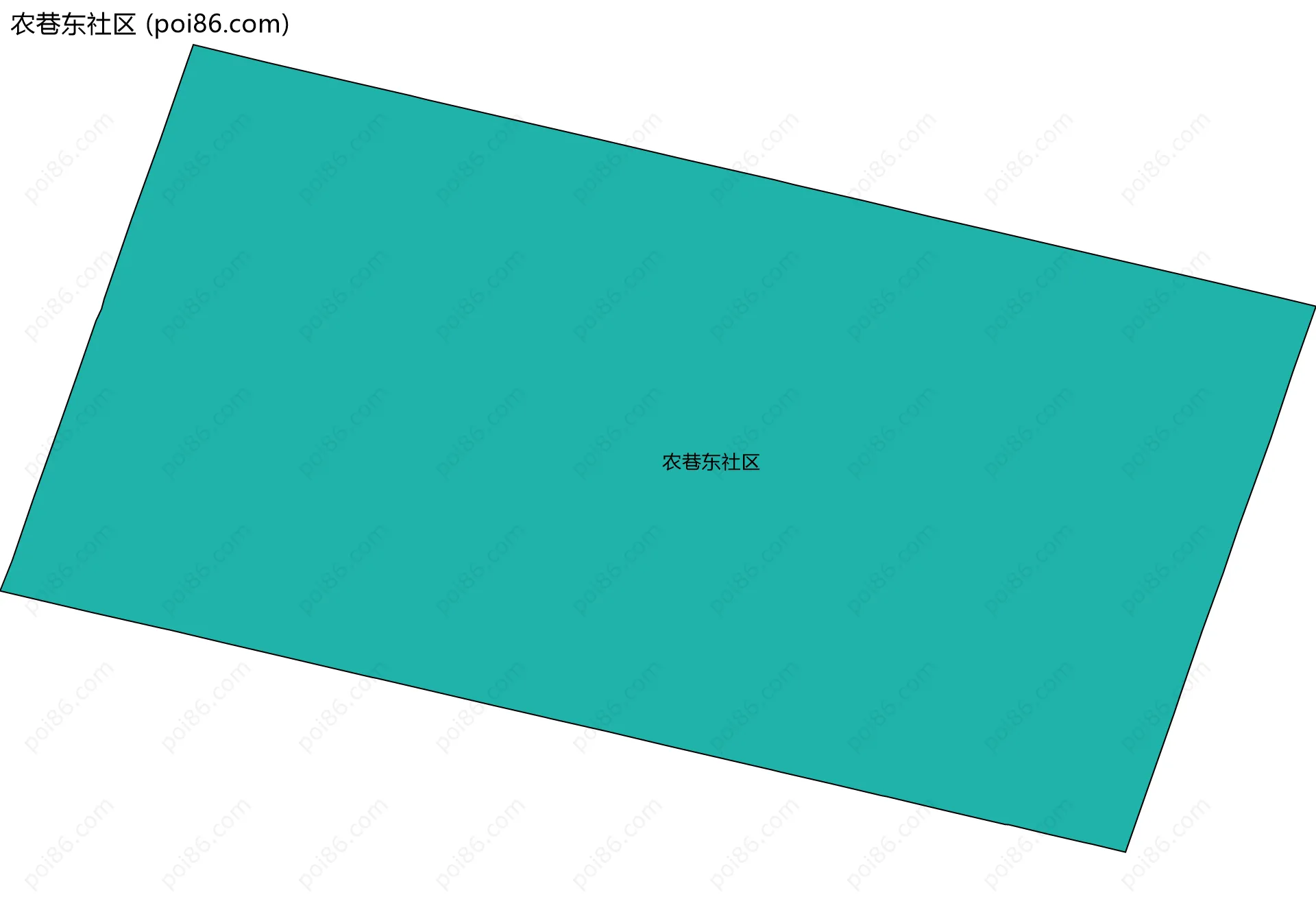 农巷东社区边界地图