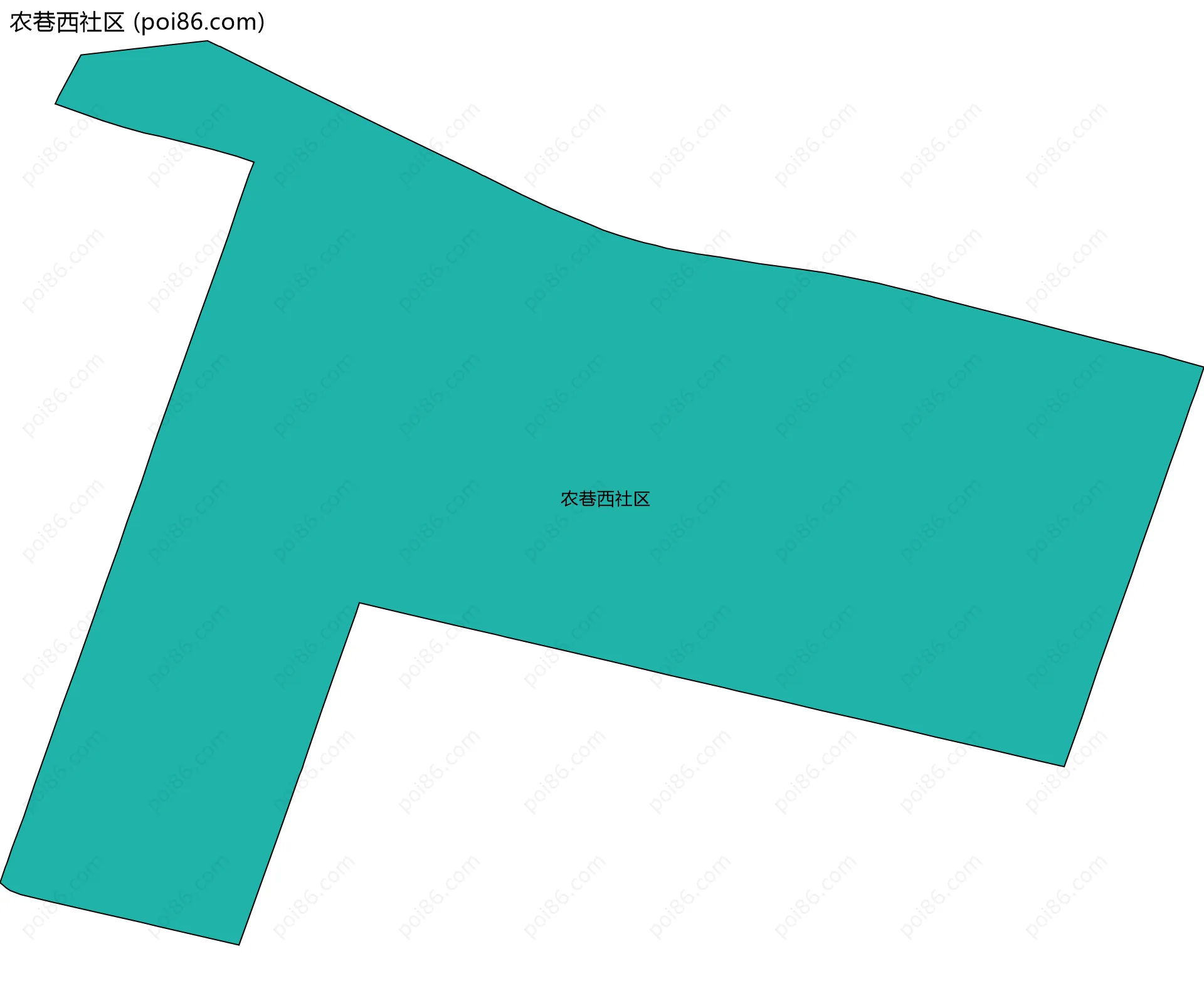 农巷西社区边界地图