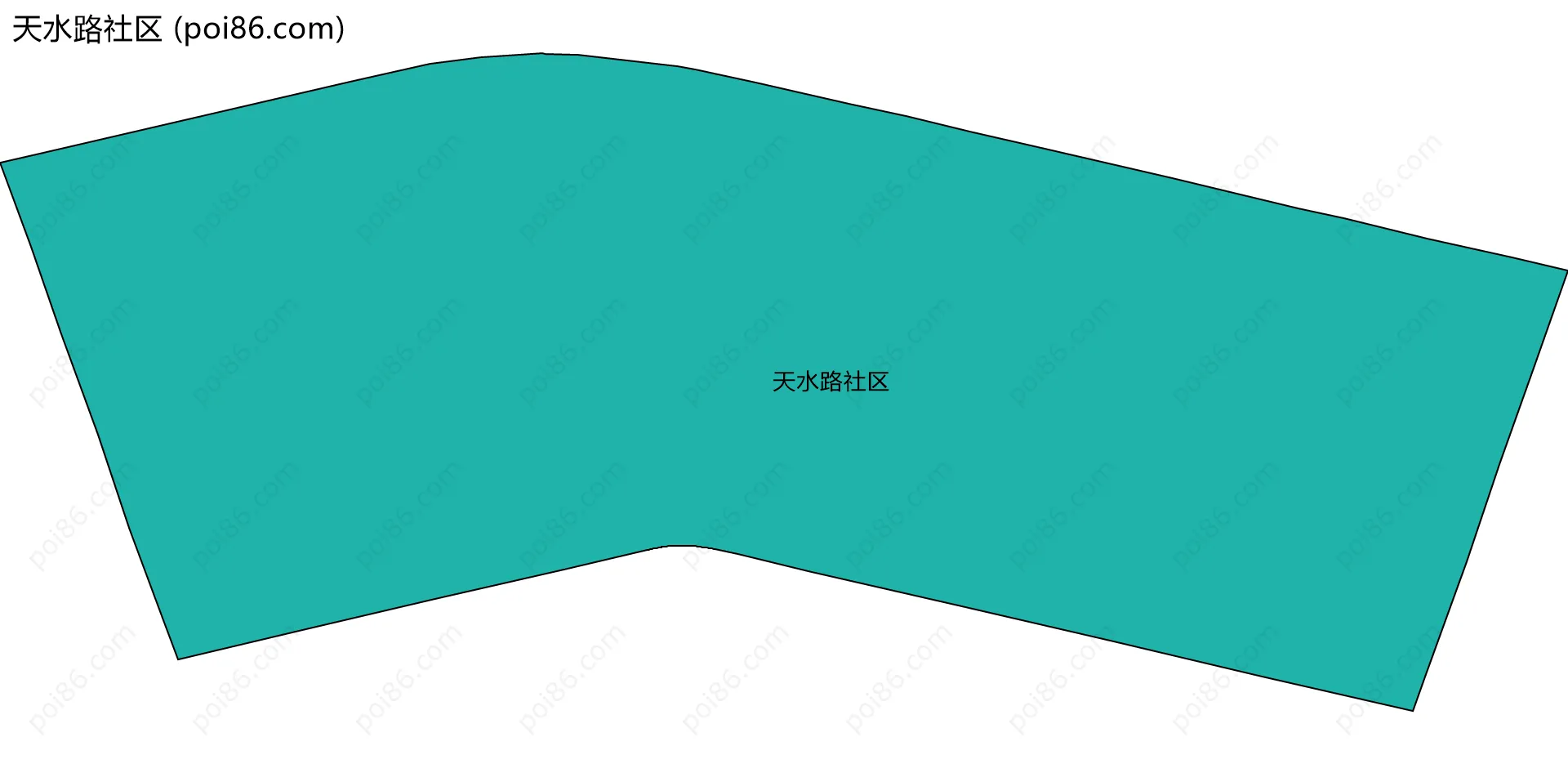 天水路社区边界地图