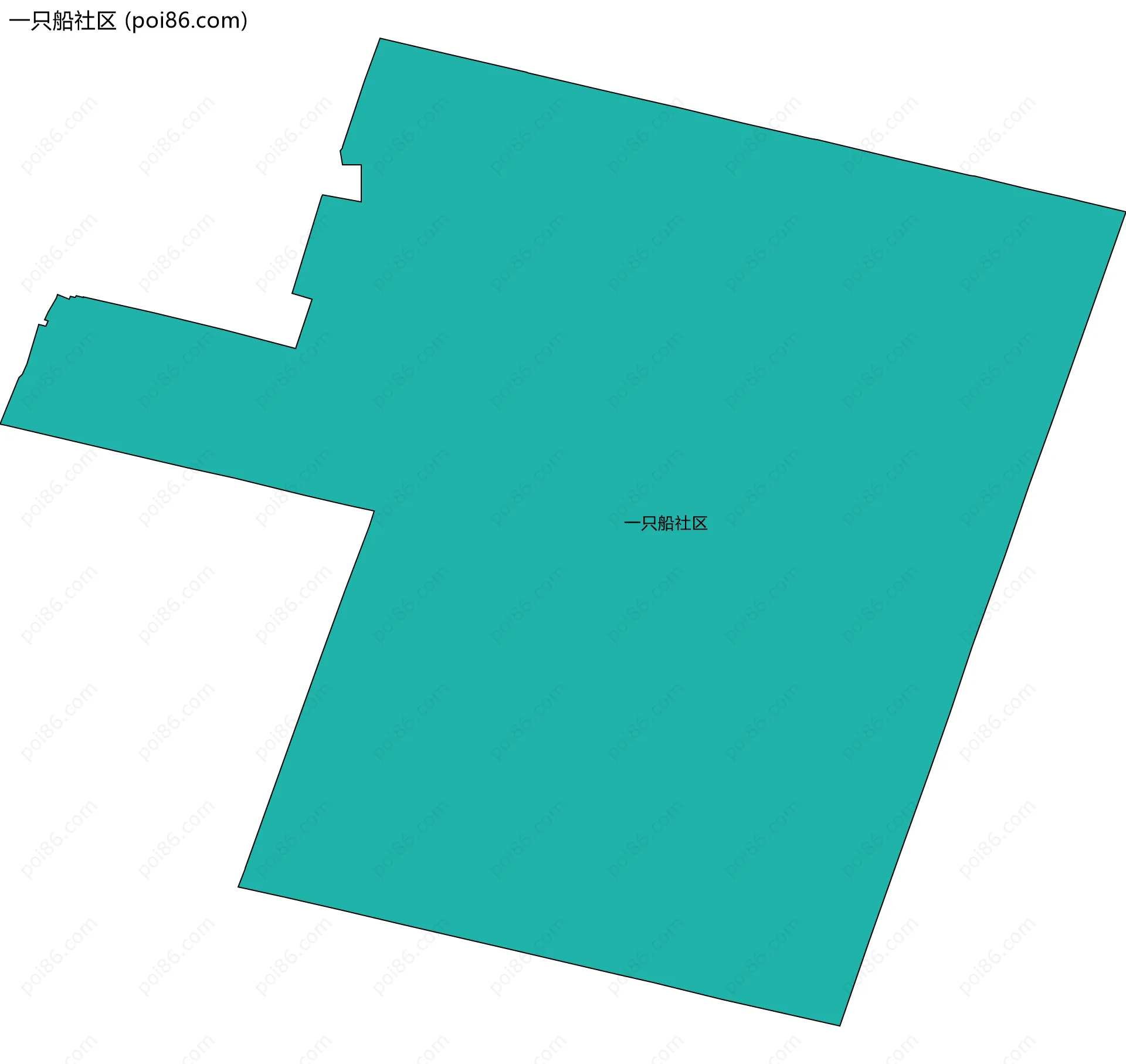 一只船社区边界地图