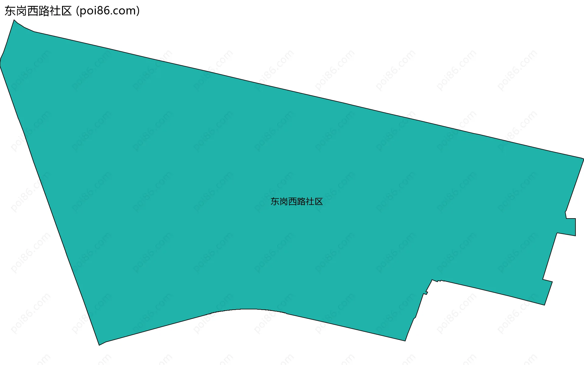 东岗西路社区边界地图