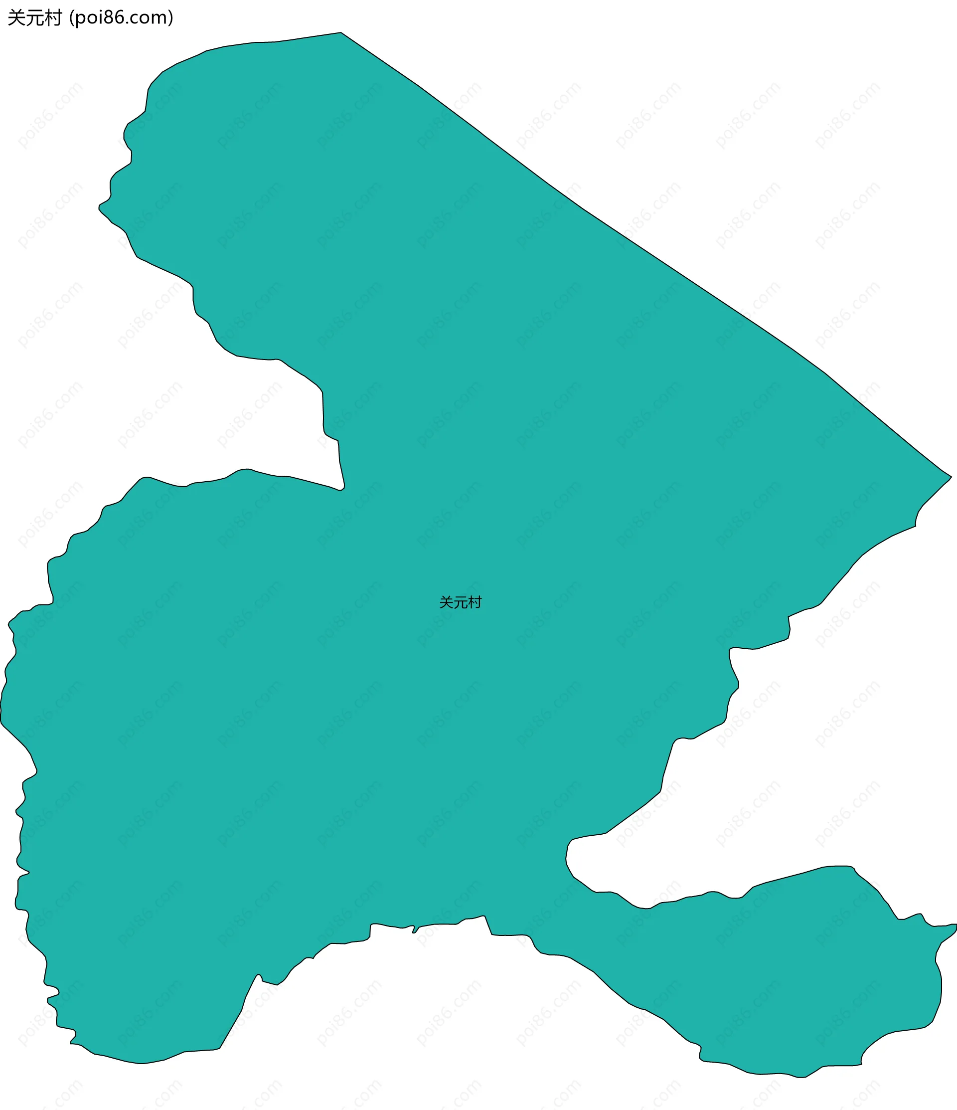 关元村边界地图