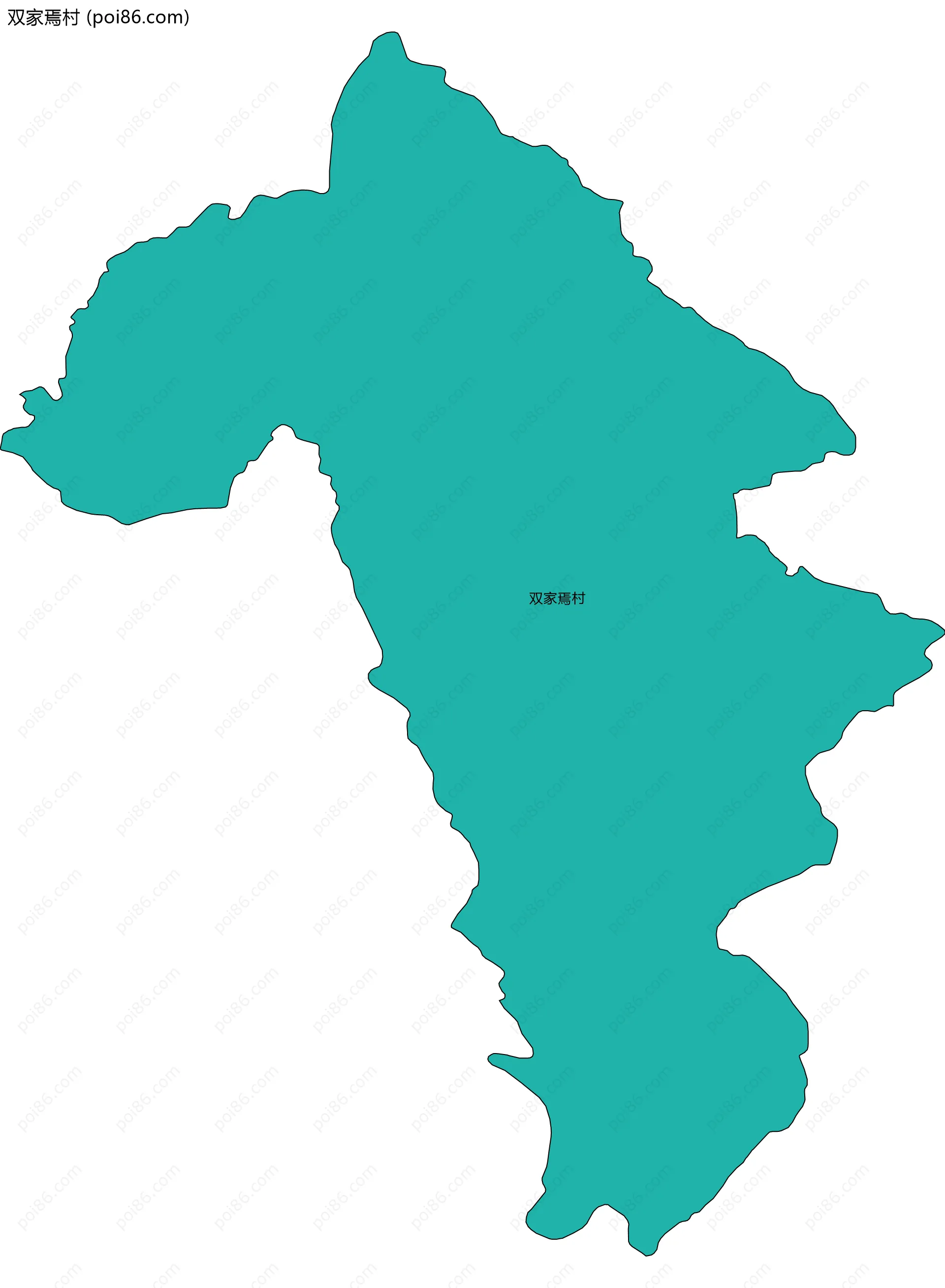 双家焉村边界地图