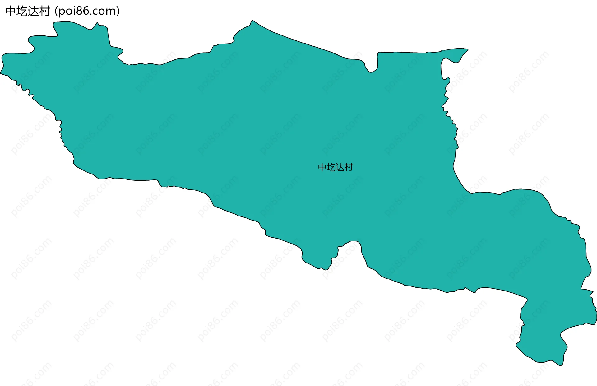 中圪达村边界地图