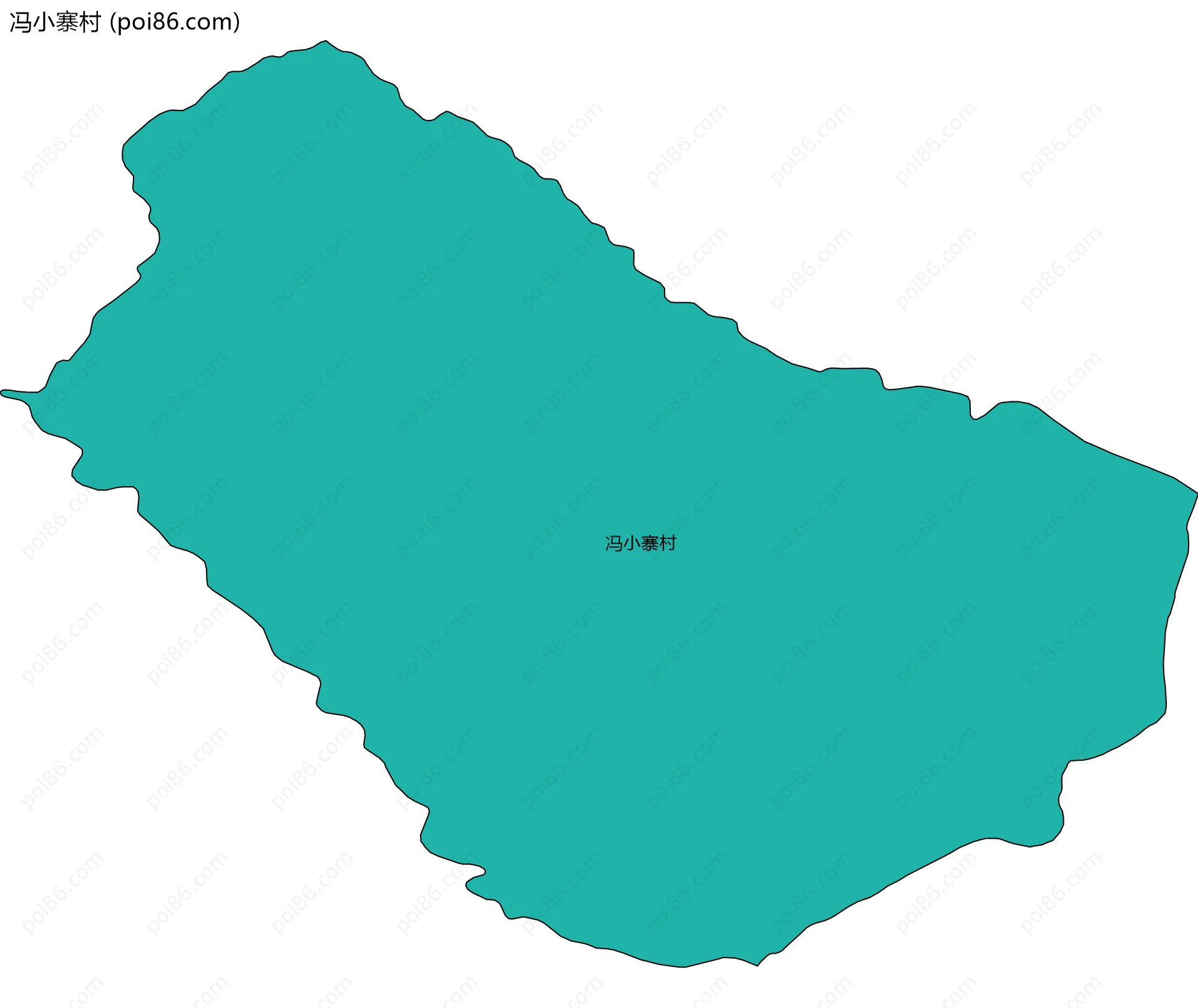 冯小寨村边界地图