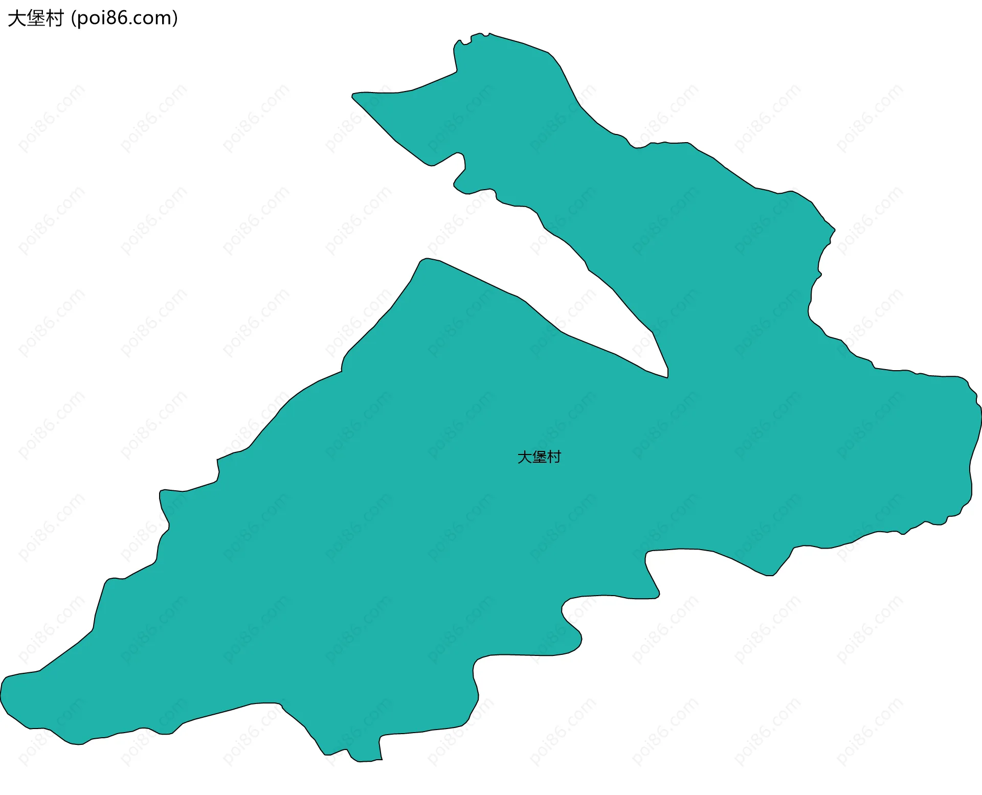 大堡村边界地图