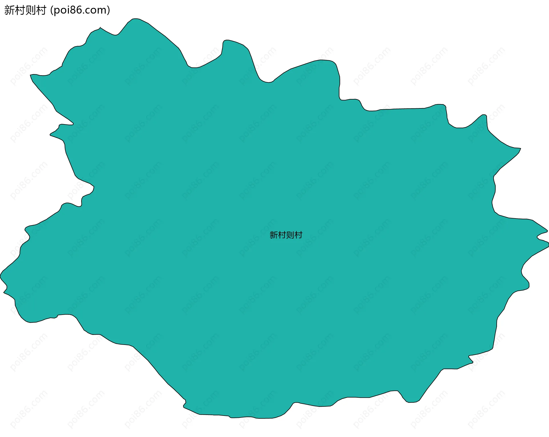 新村则村边界地图