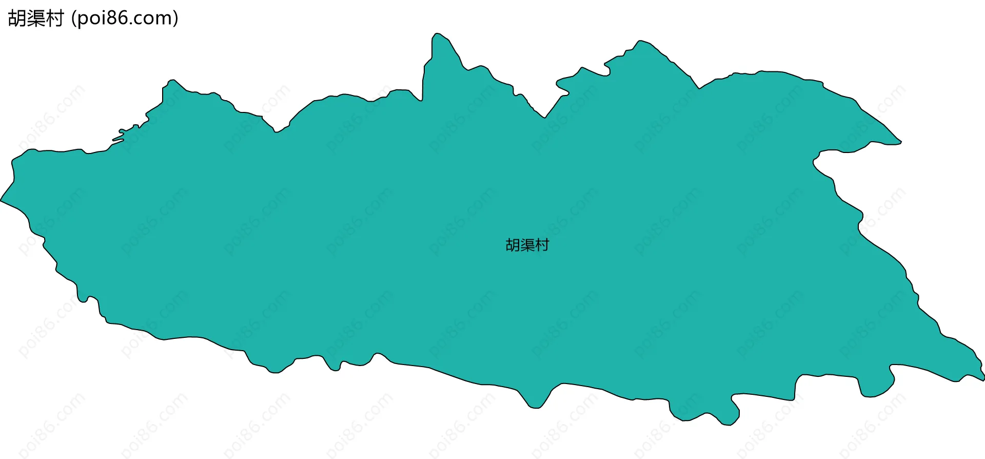 胡渠村边界地图